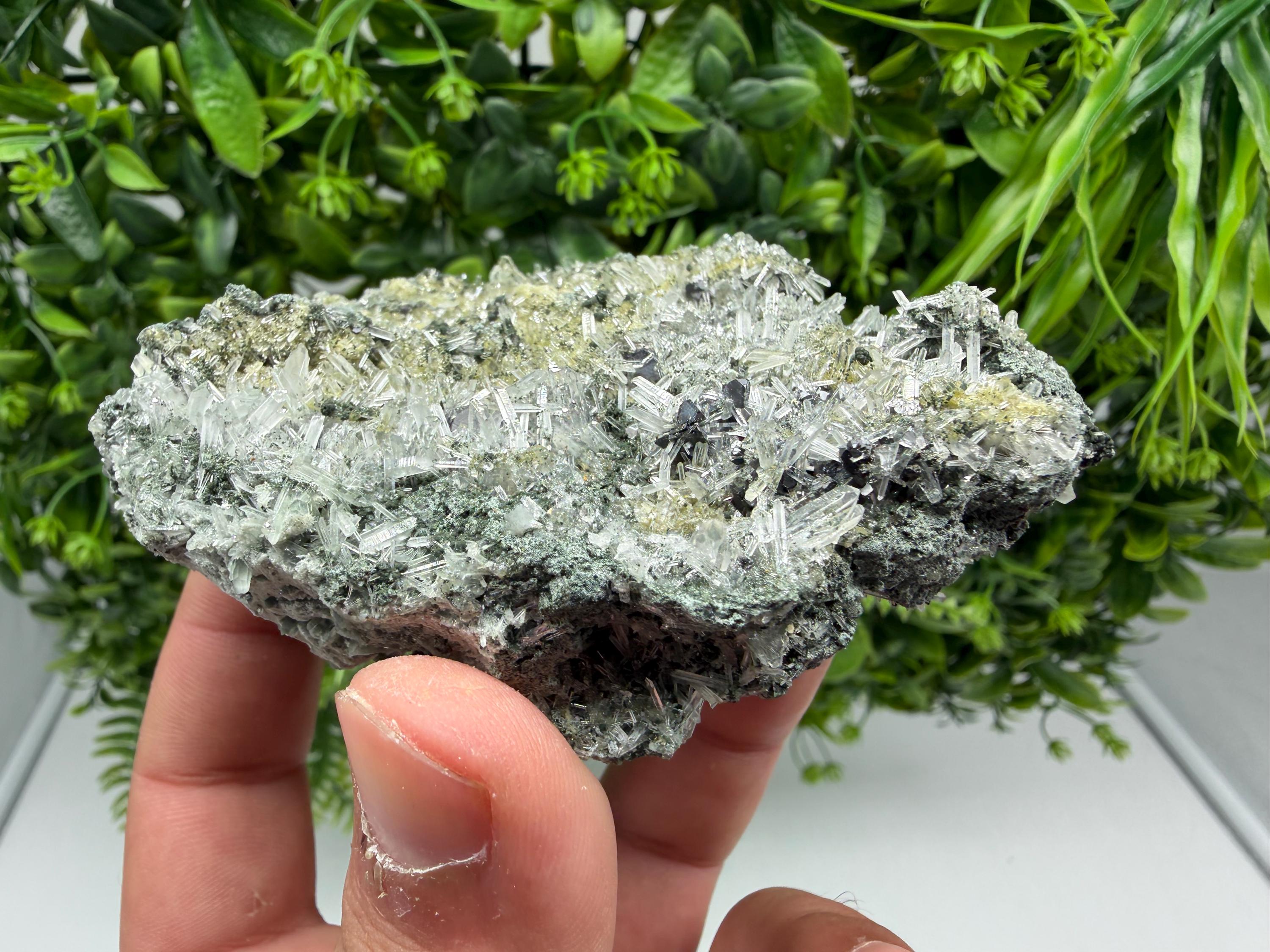 Quartz with Epidote on Matrix, Borieva Mine Bulgaria