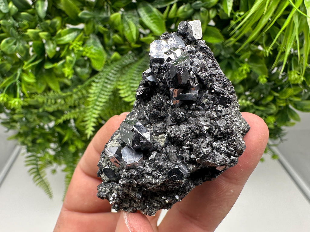 Sphalerite Galena Crystal Cluster with Quartz, Epidote & Chlorite