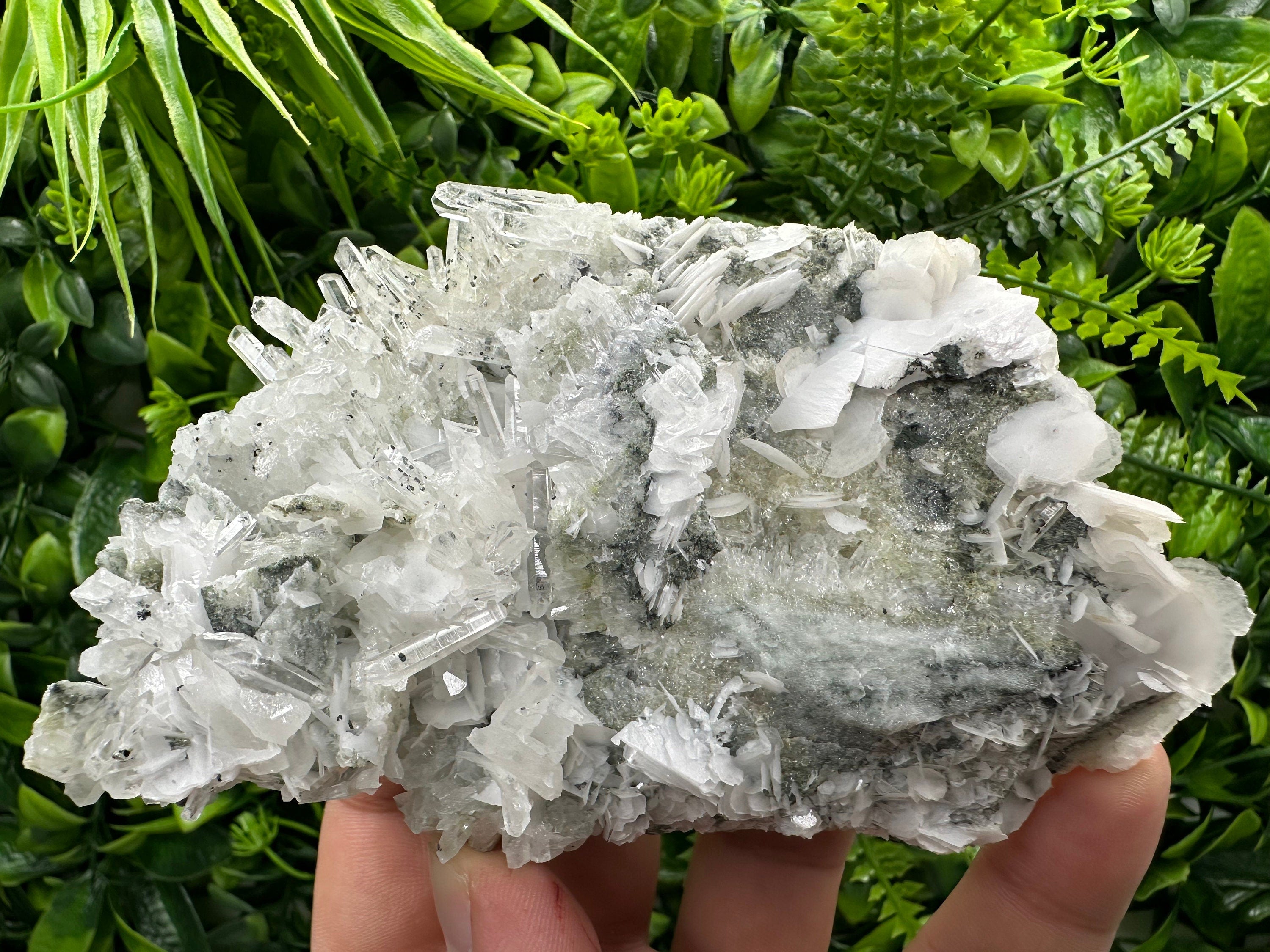 Galena with Pyrite, Quartz, and Calcite Crystal Cluster - Borieva Bulgaria