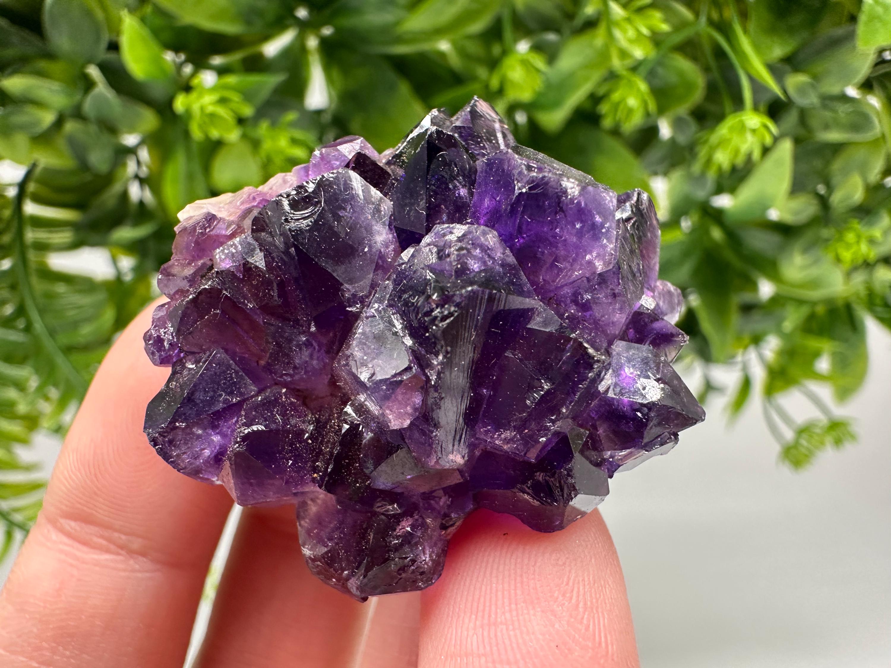 Uruguay Amethyst Crystal: Purple Quartz Home Decor, Energy Stone