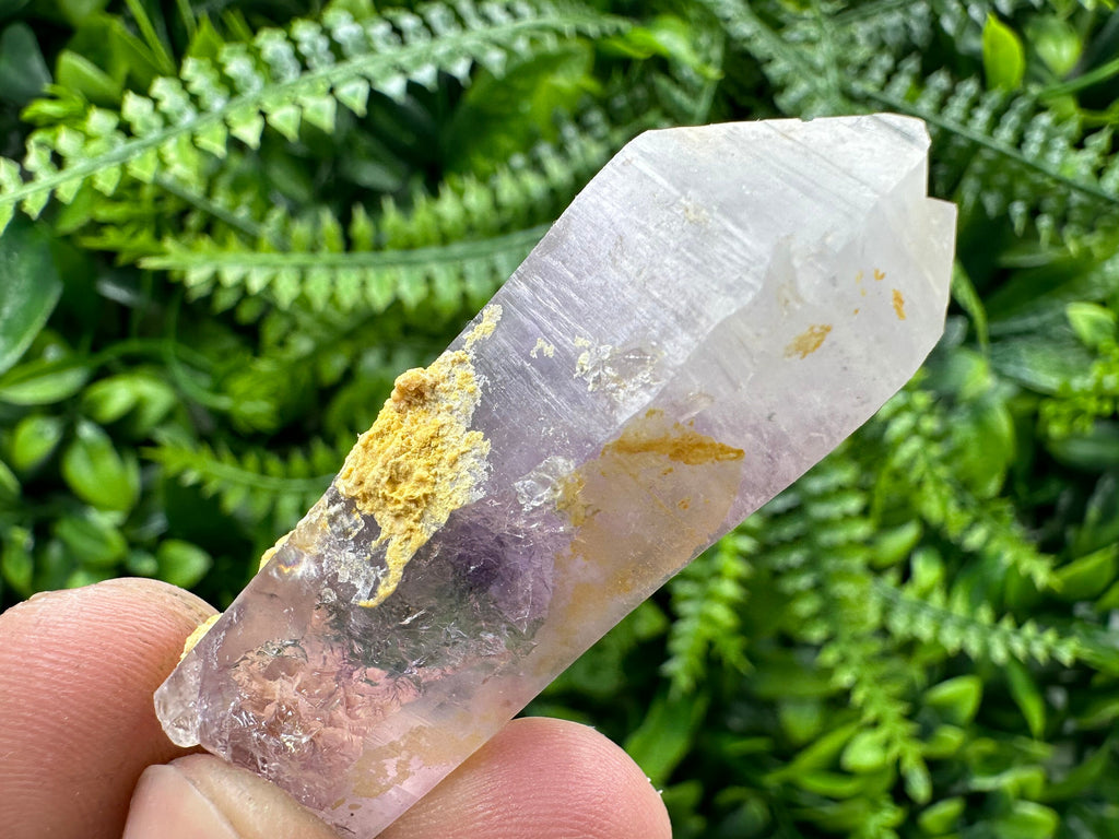 Amethyst Phantom Crystal, Cérusite Inclusions, Collectors Specimen