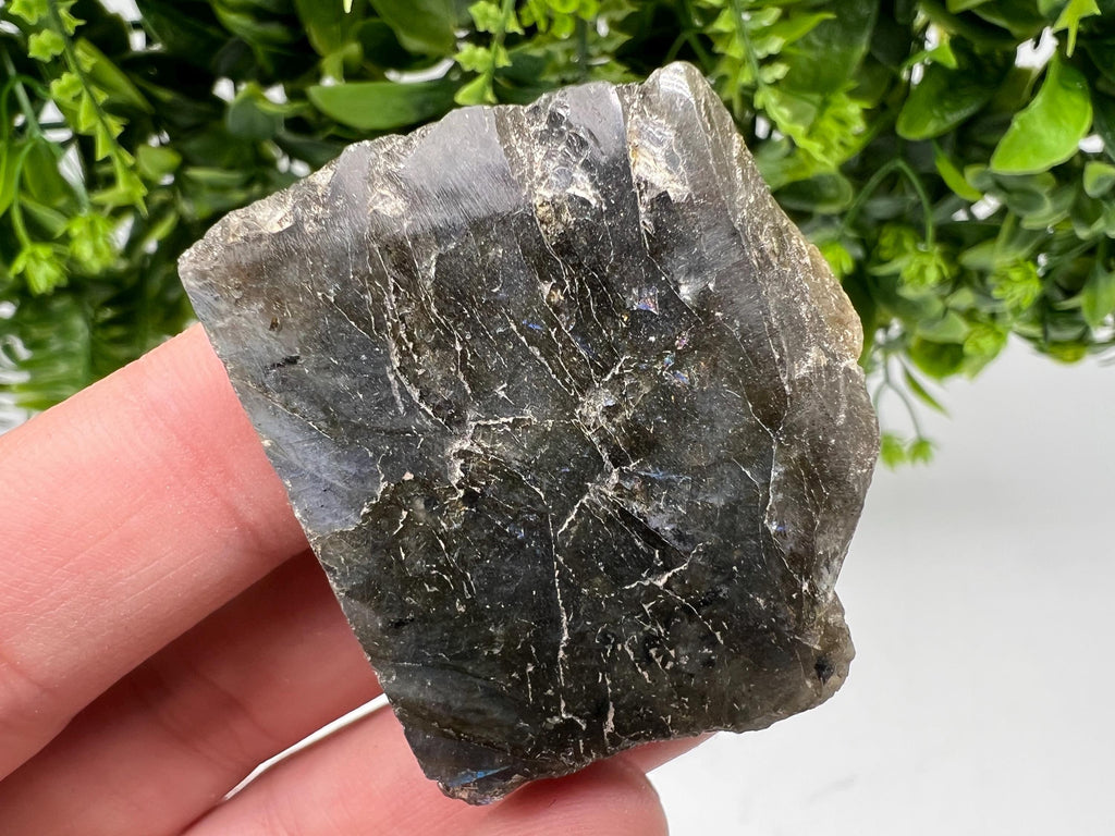 Polished Labradorite Slab: Multifire Crystal Decor - 4.5/4/1.5 CM