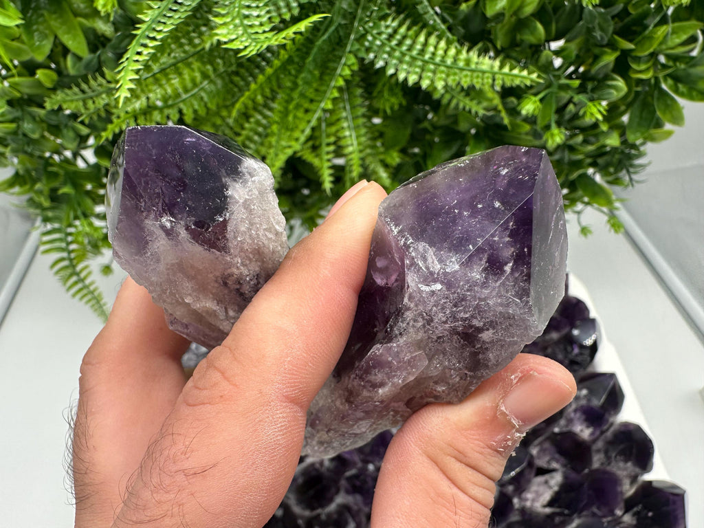 Brazilian Amethyst Point, Cathedral Crystal, Deep Purple