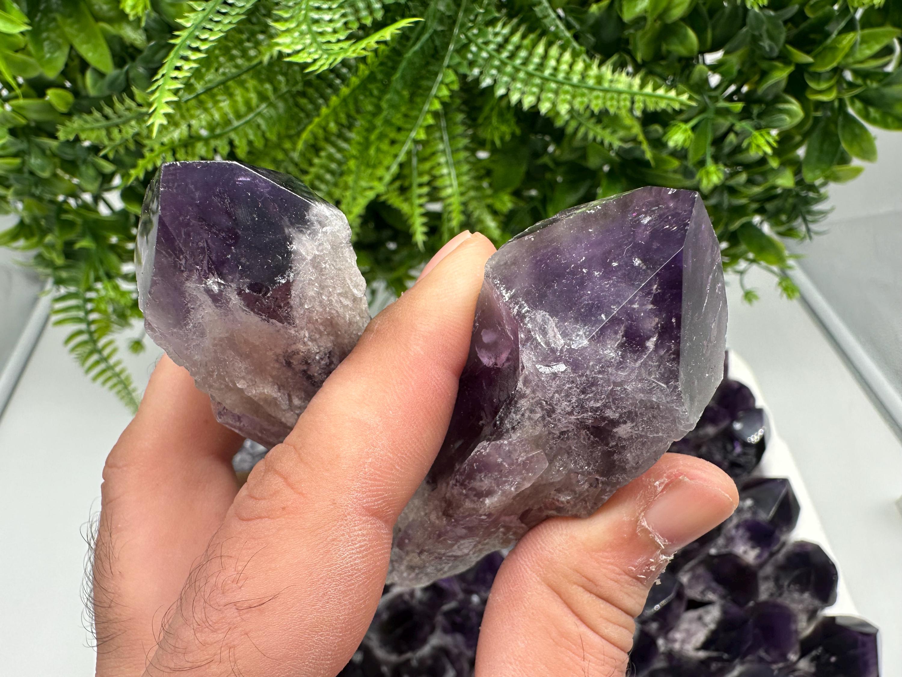 Brazilian Amethyst Point, Cathedral Crystal, Deep Purple