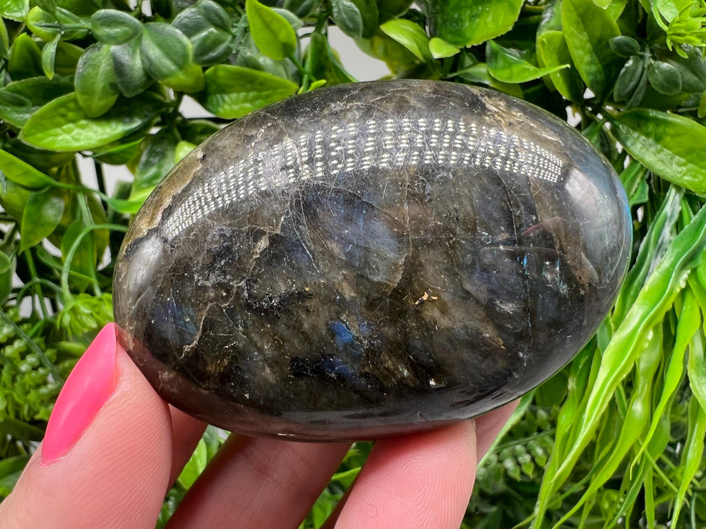 Polished Labradorite Crystal Decor Slab: Multifire Rainbow Stone