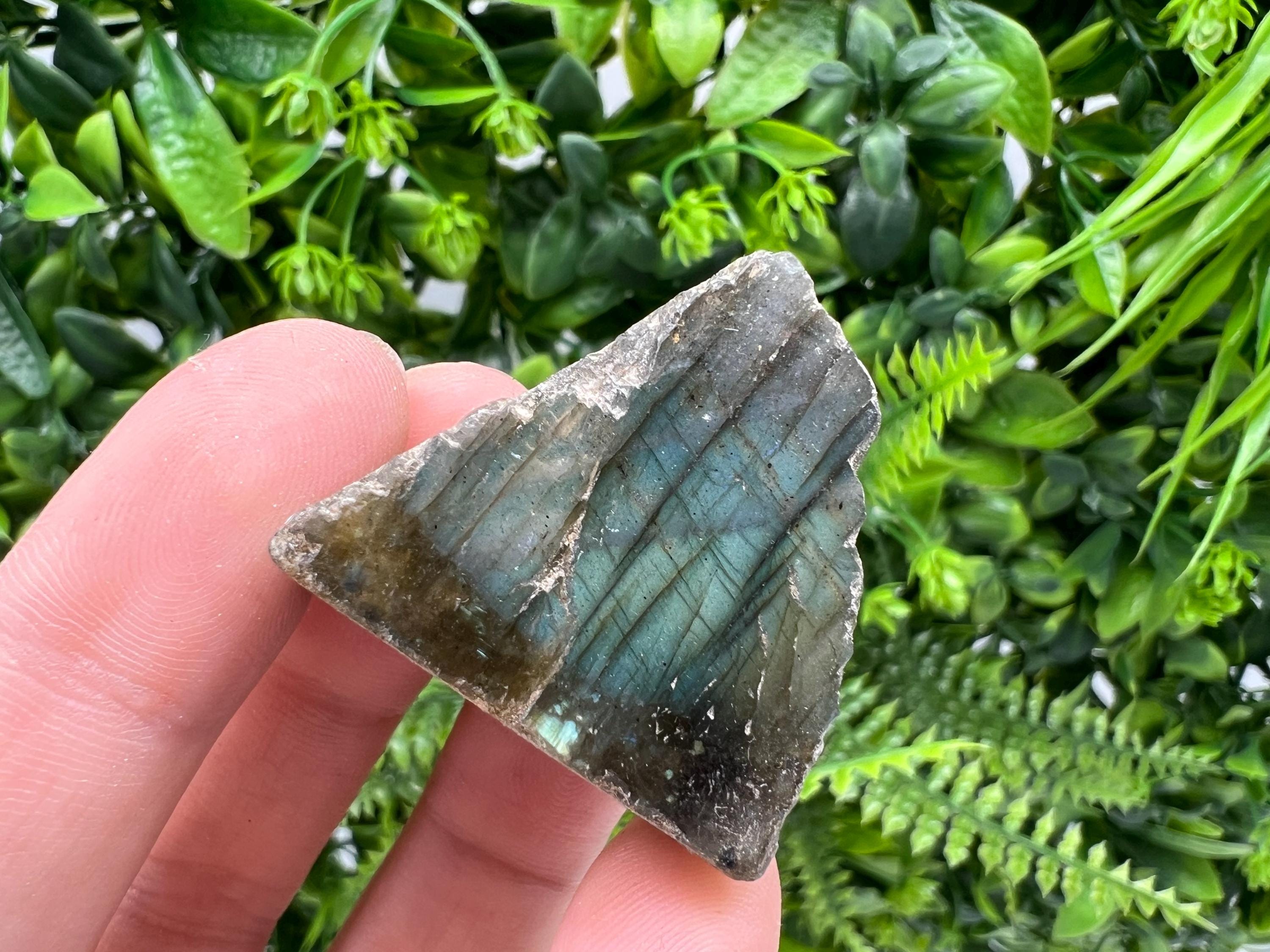Polished Labradorite Slab: Multifire Crystal Decor - 3.5/3.2/1.5cm