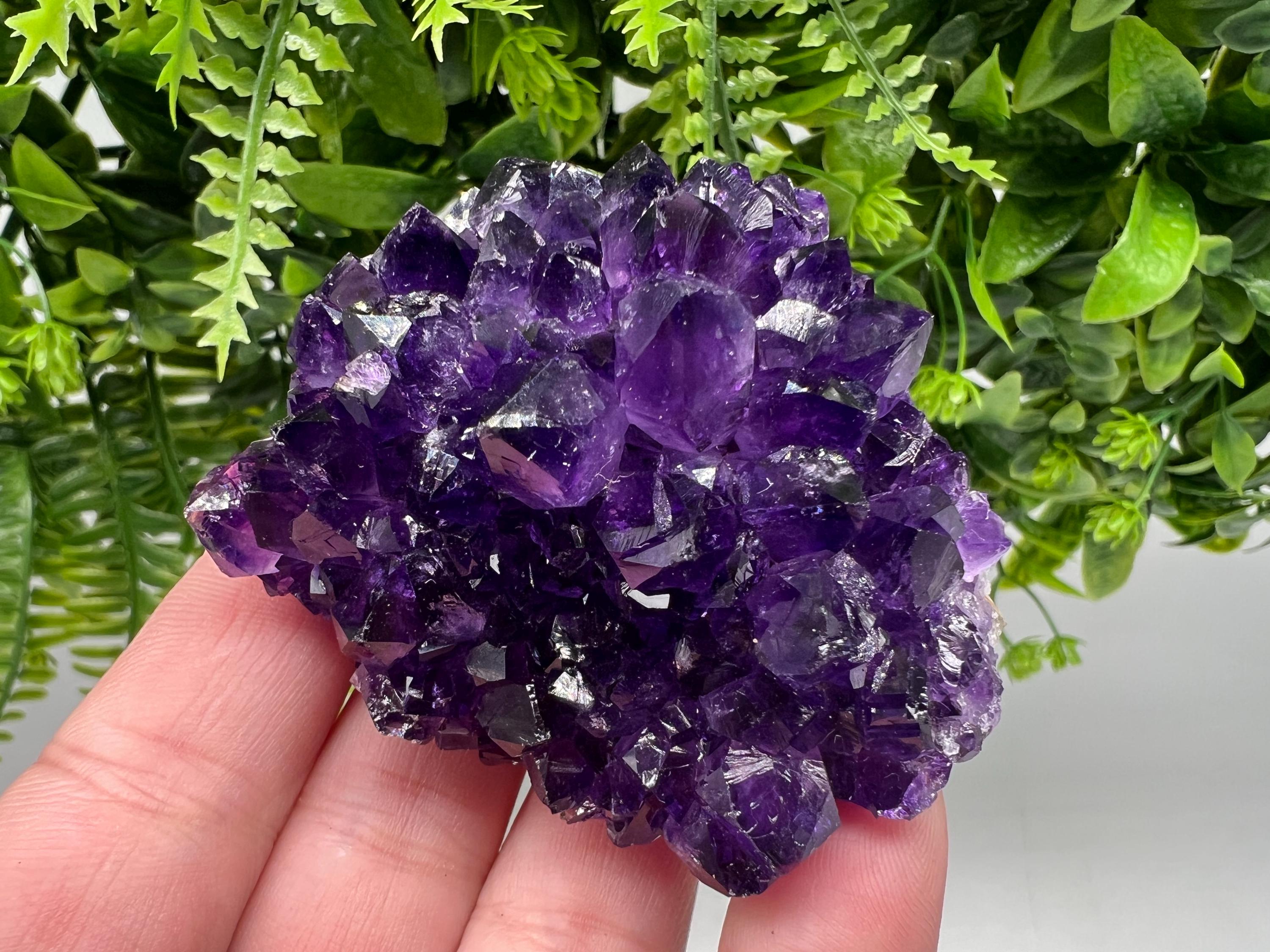 Uruguay Amethyst Crystal: Purple Quartz Home Decor, Energy Stone