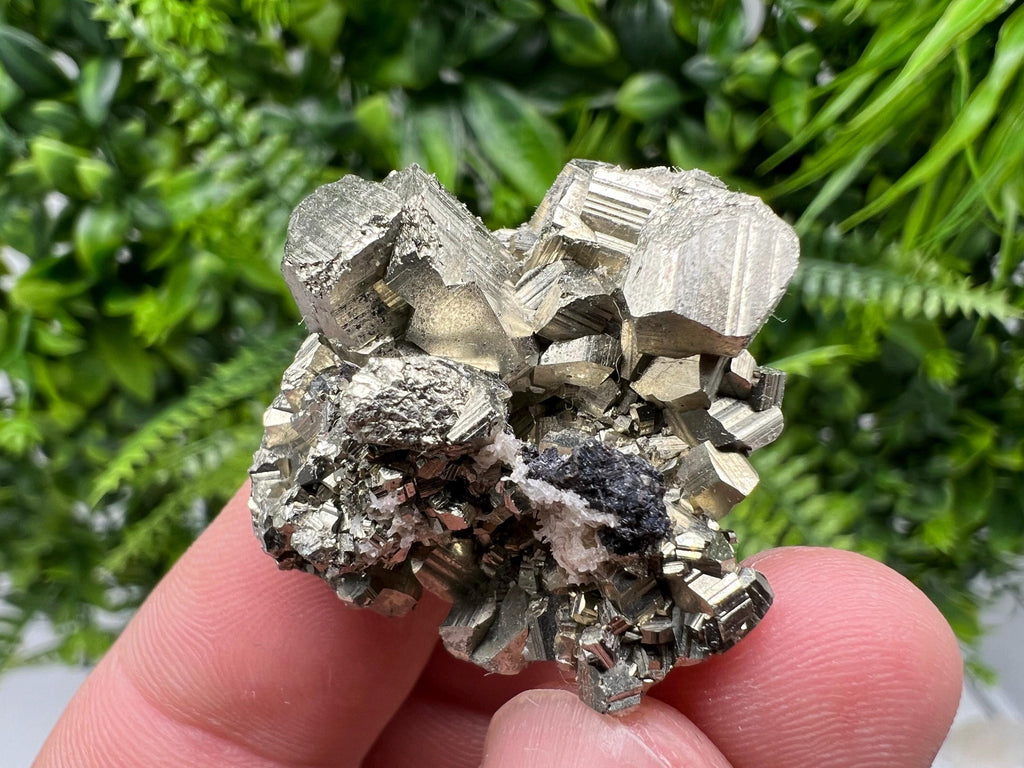 Wonderful Rainbow Pyrite whit Calcite,natural minerals souvenir Crystal,collection stone,rare minerals,home decor,Borieva Bulgaria