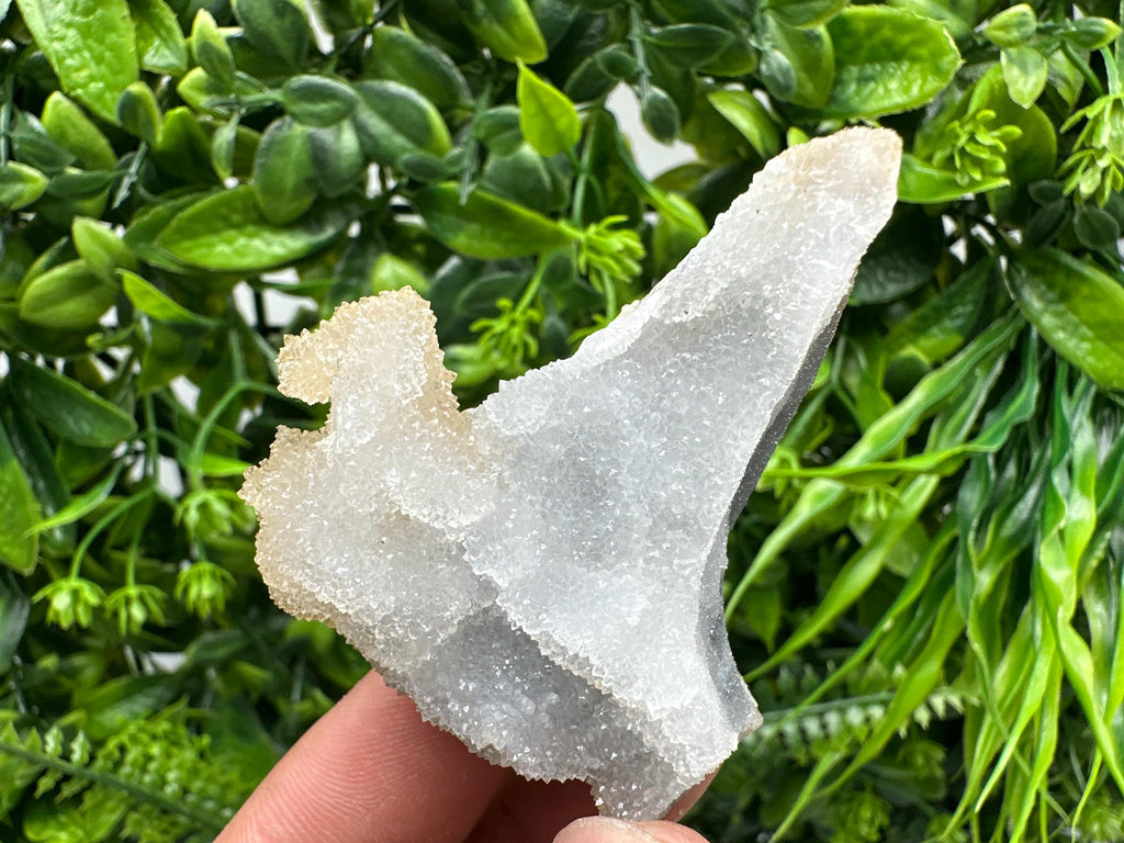 Blue Chalcedony Quartz with Chlorite Inclusions - Krushev Dol Mine Crystal