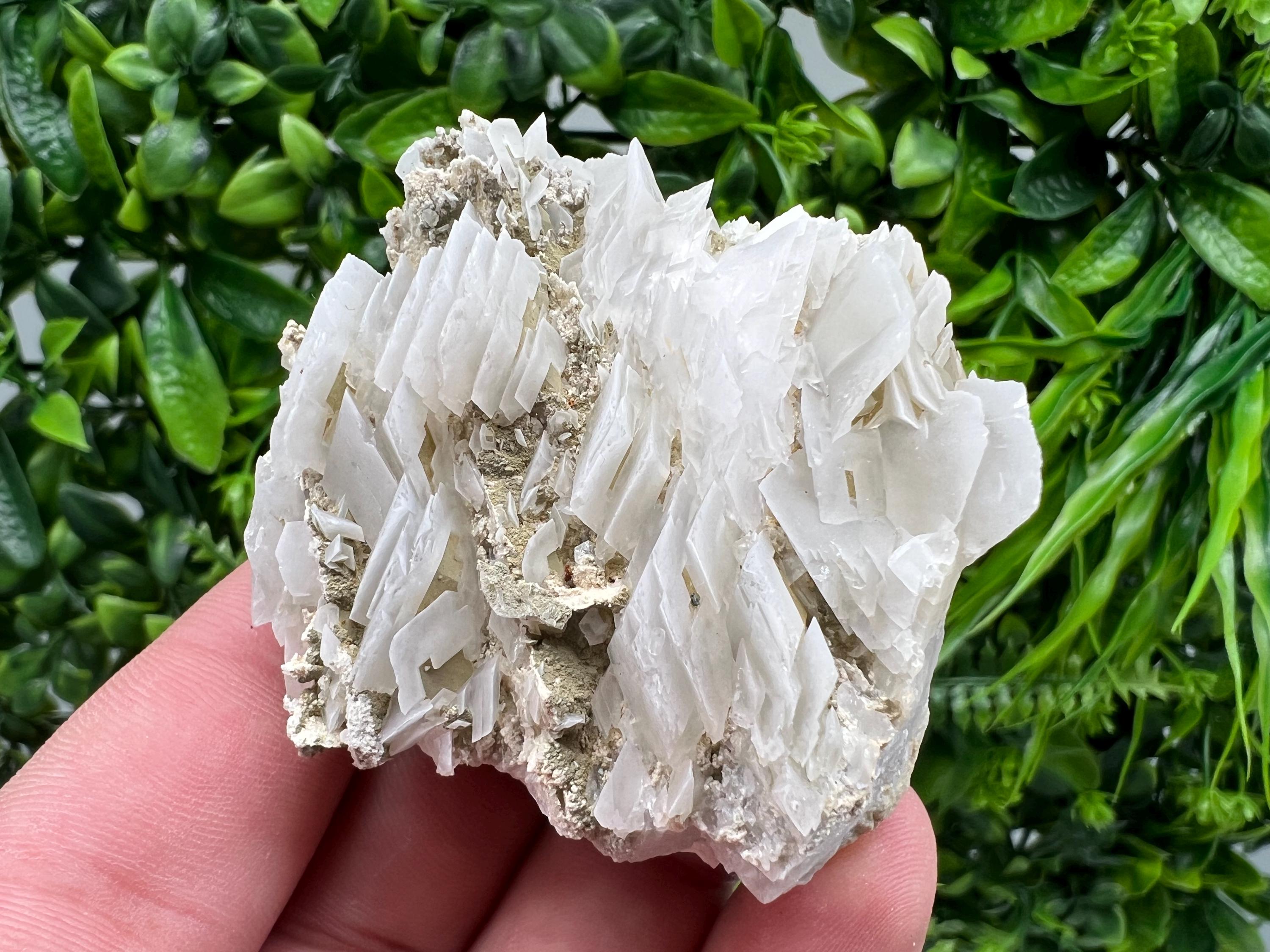 Calcite on Chalcedony Mineral Specimen, Bulgaria Home Decor Stone
