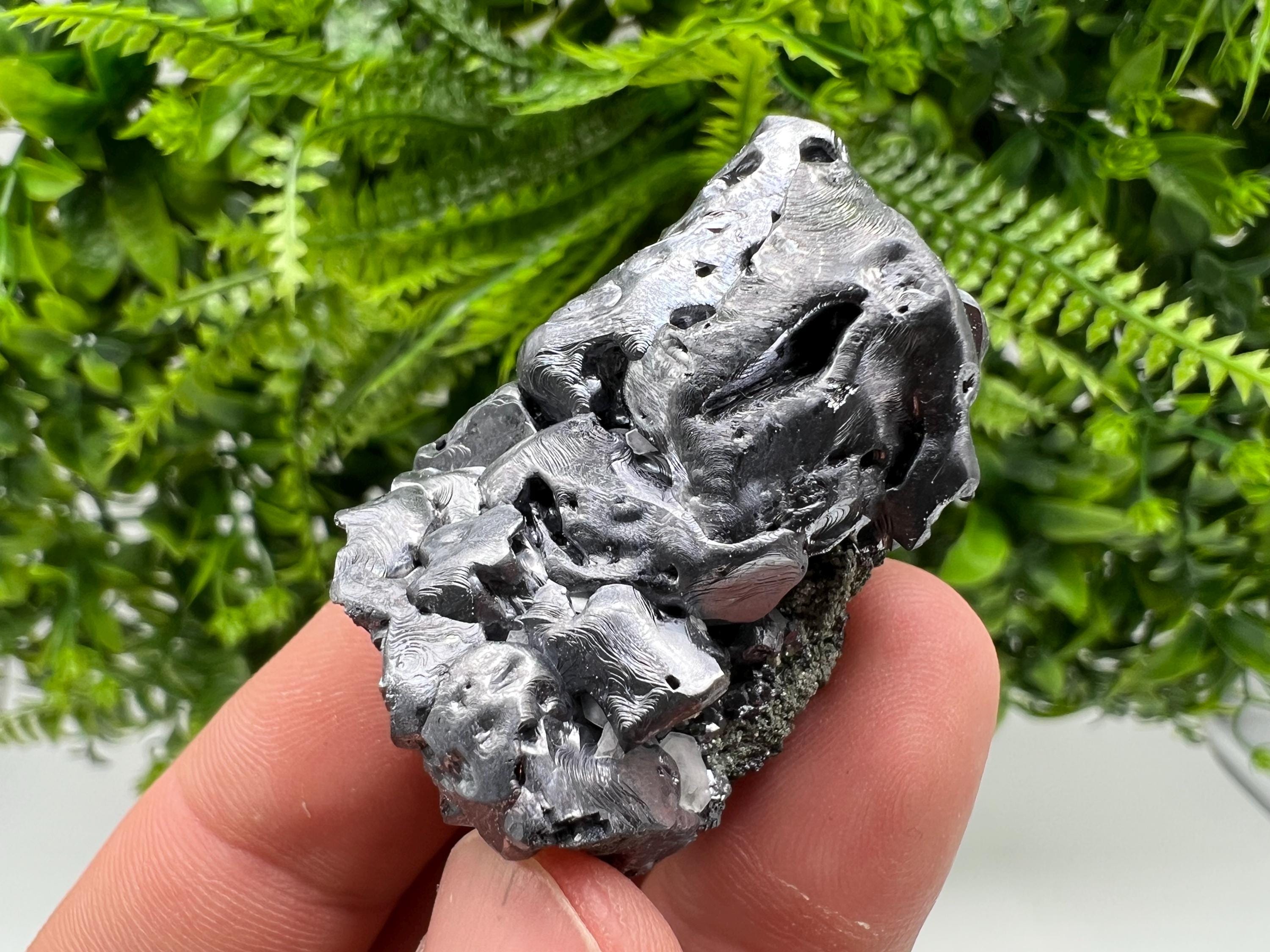 Skeletal Galena on Quartz, Bulgaria Mineral Specimen