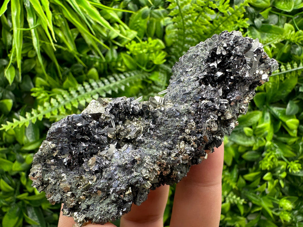 Pyrite Sphalerite Quartz Cluster with Chlorite, Bulgaria Minerals