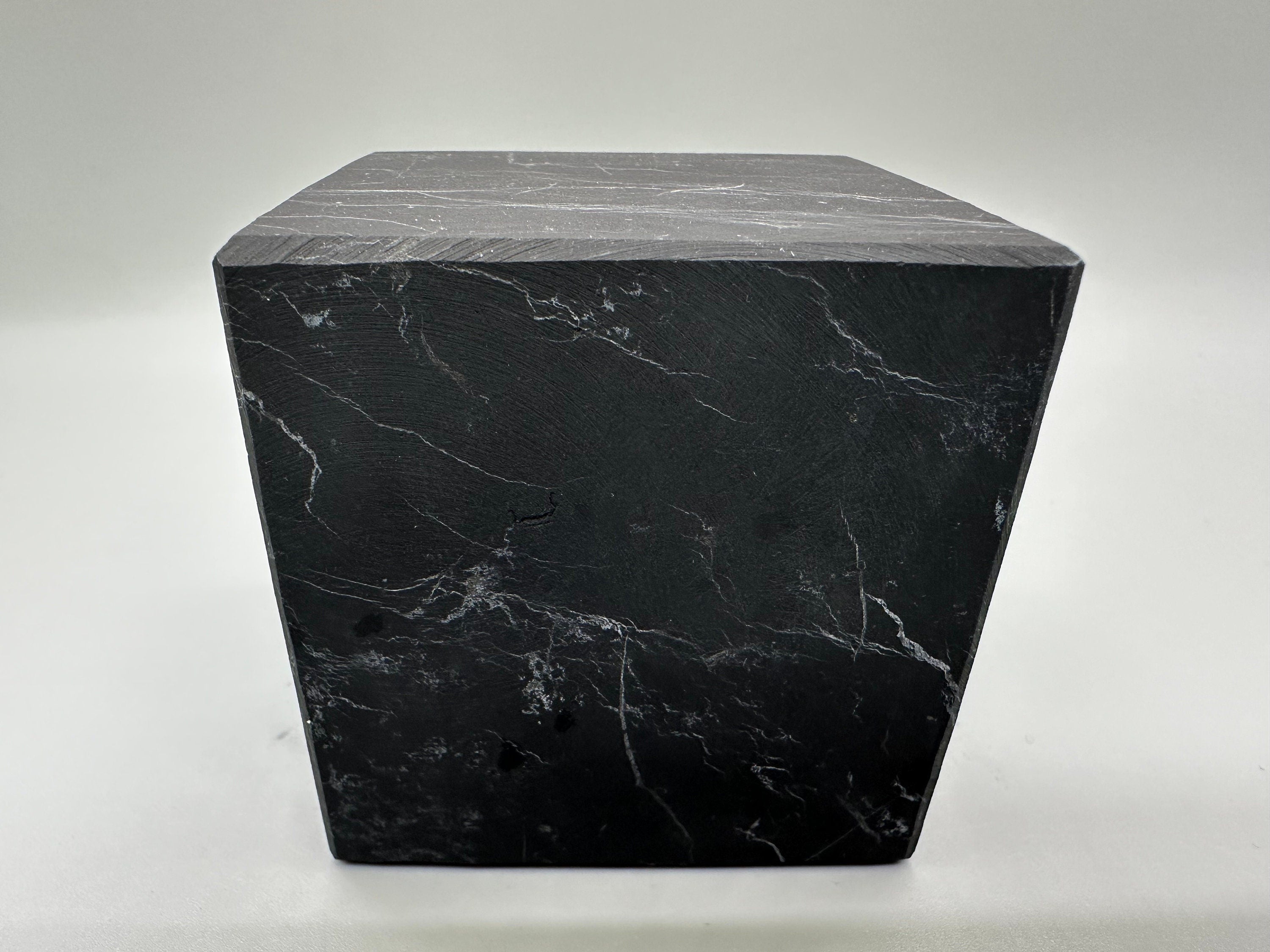 6cm Shungite Cube: EMF & 5G Protection, Healing Crystal