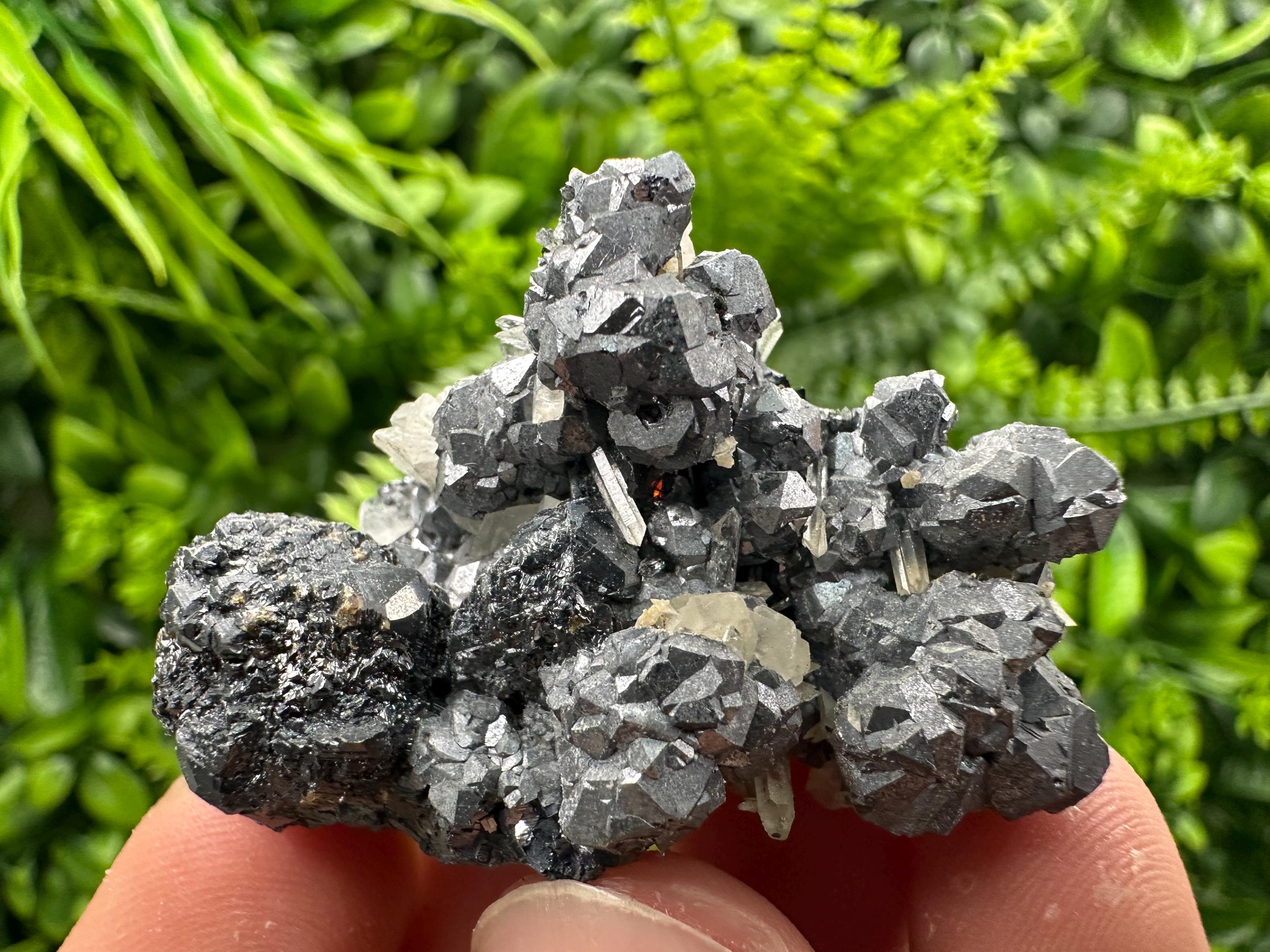 Galena Spinel with Quartz and Calcite, Borieva Mine Mineral Specimen