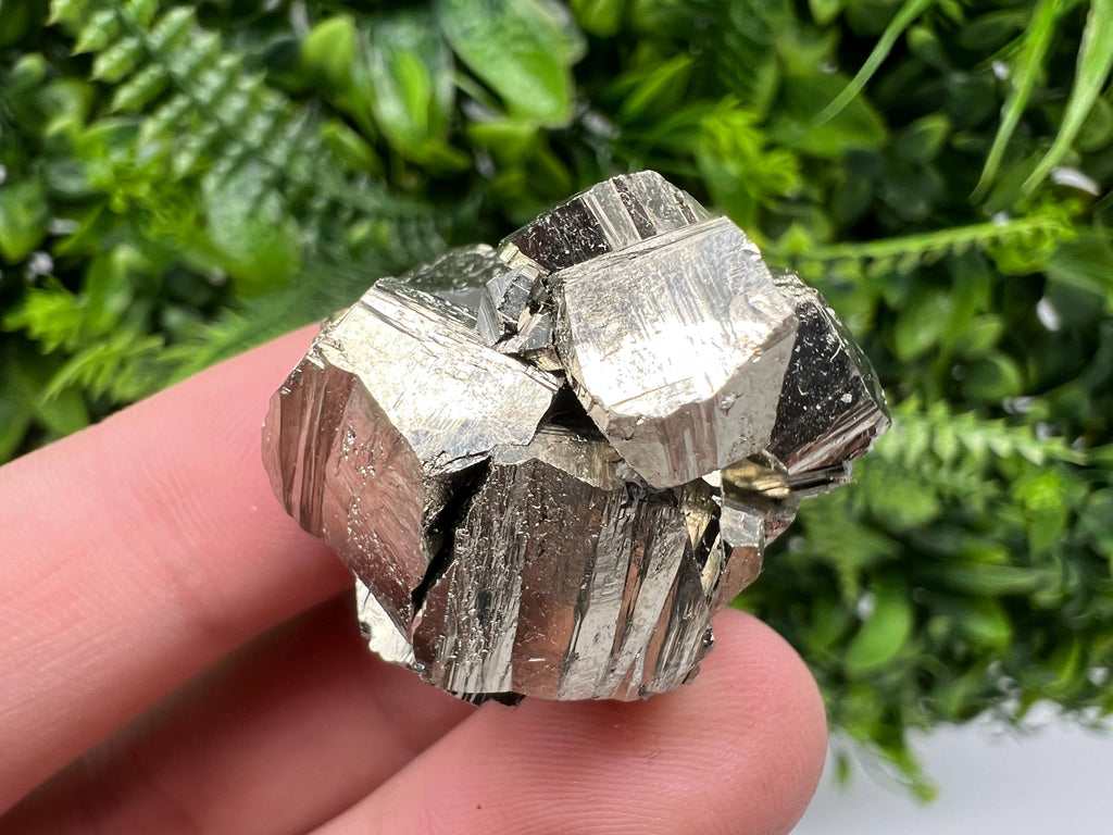 Rare Floating Pyrite Cluster, Fool’s Gold Crystal Decor