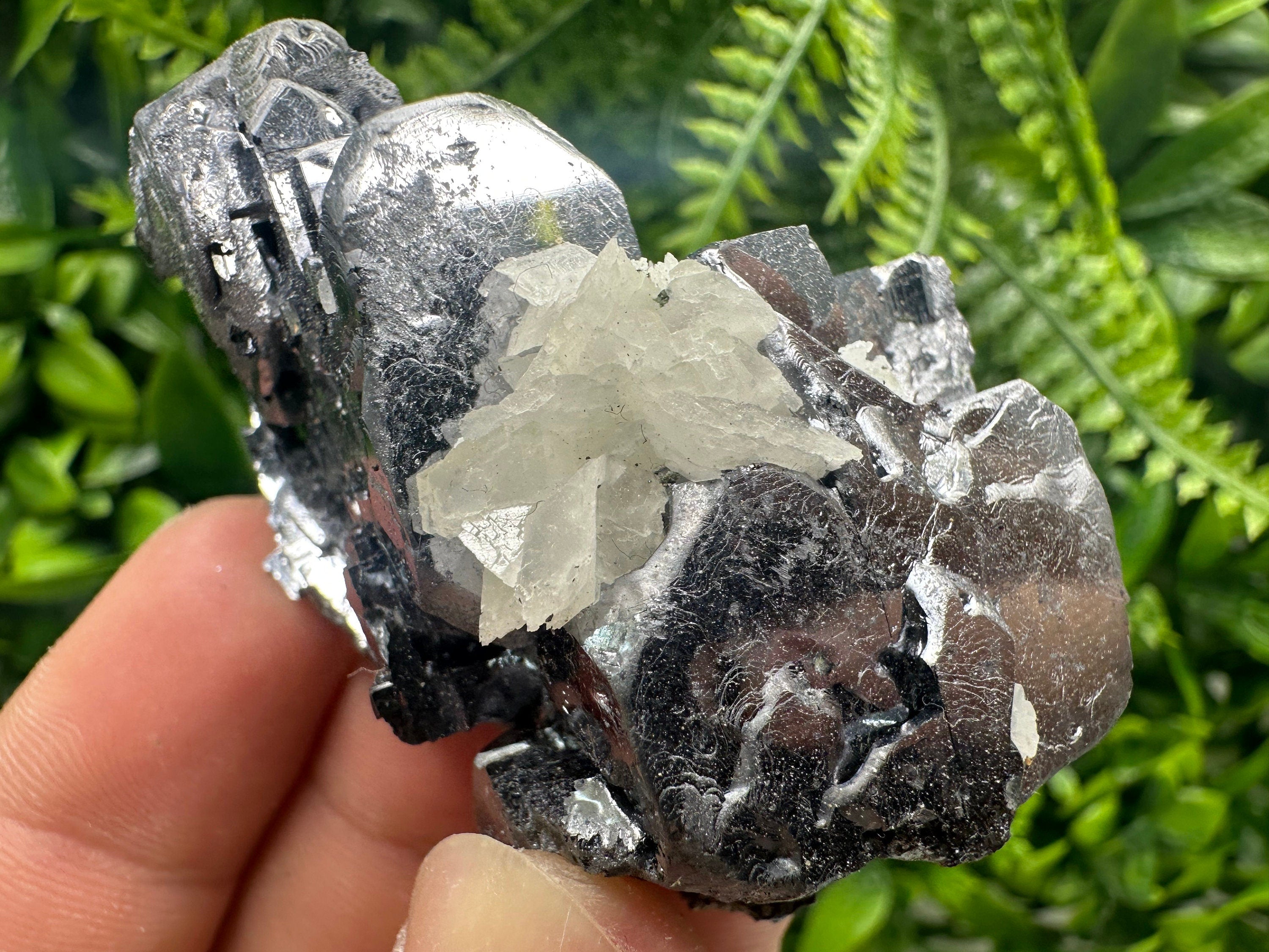 Galena on Sphalerite & Quartz, Bulgaria Mineral Specimen