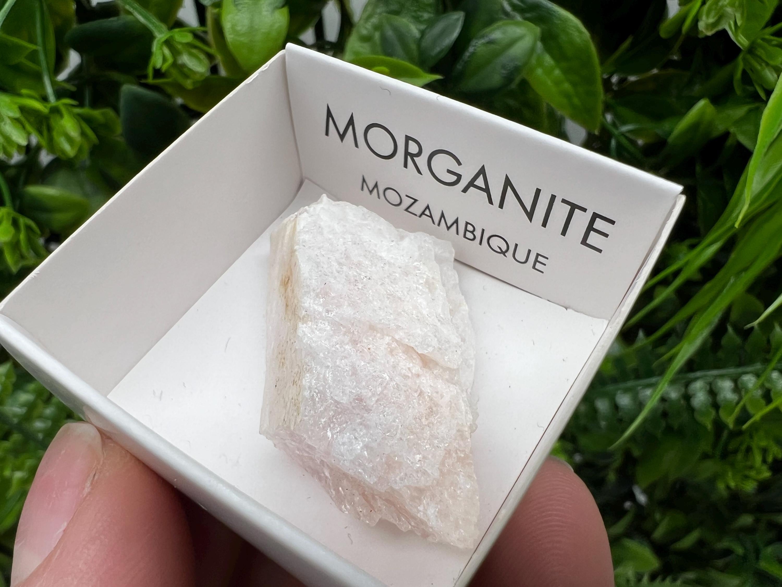 Rare Raw Morganite Specimen: Mozambique Crystal Mineral