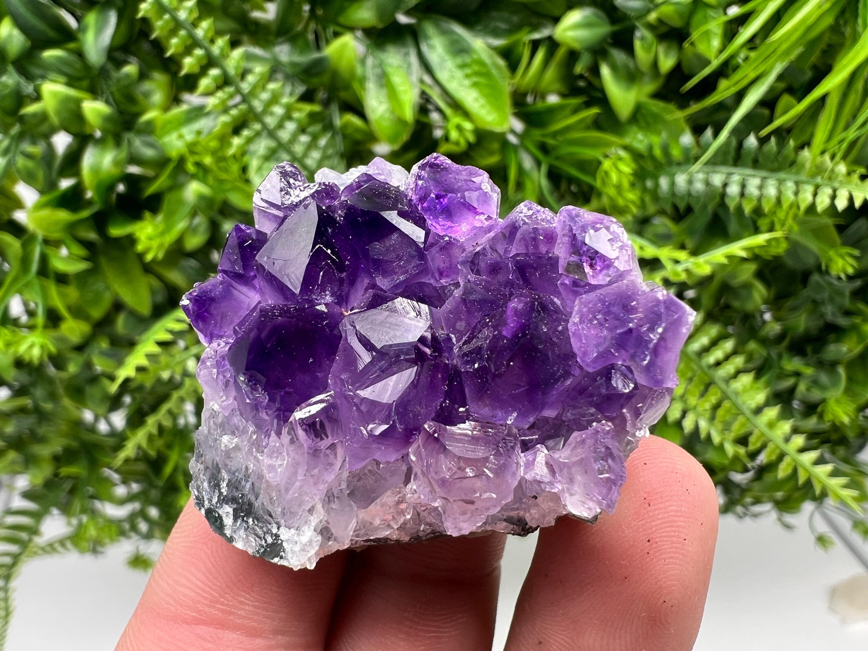 Uruguay Amethyst Cluster: Purple Quartz Crystal, Home Decor