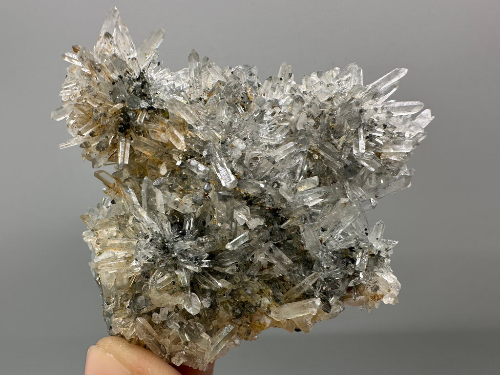 Pyrite Sphalerite on Quartz Micro Crystal Cluster - Borieva Bulgaria