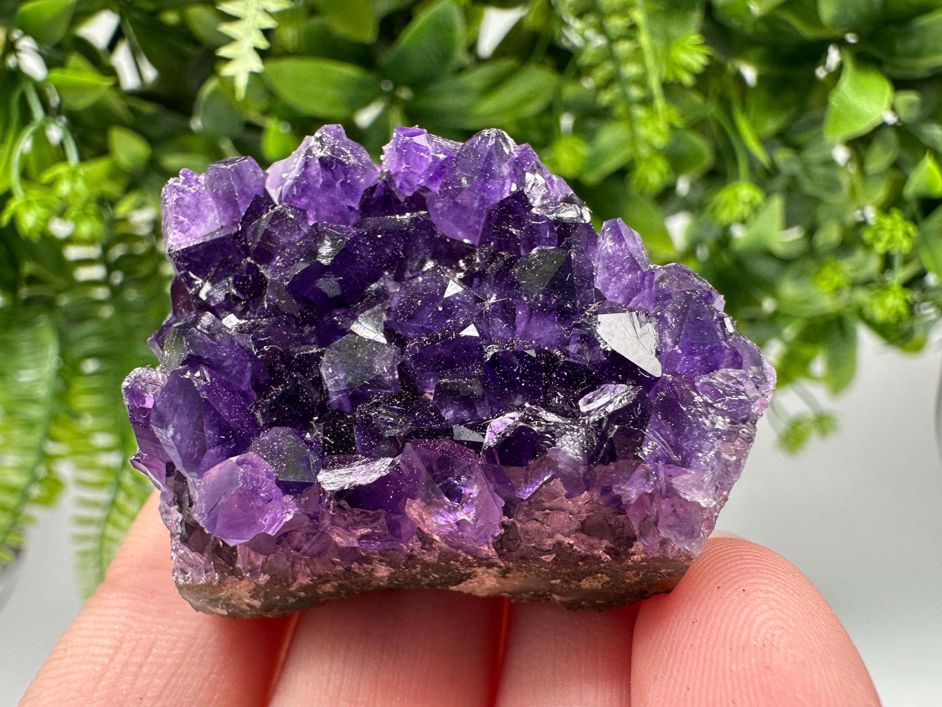 Uruguay Amethyst Crystal: Purple Quartz Home Decor, Energy Stone
