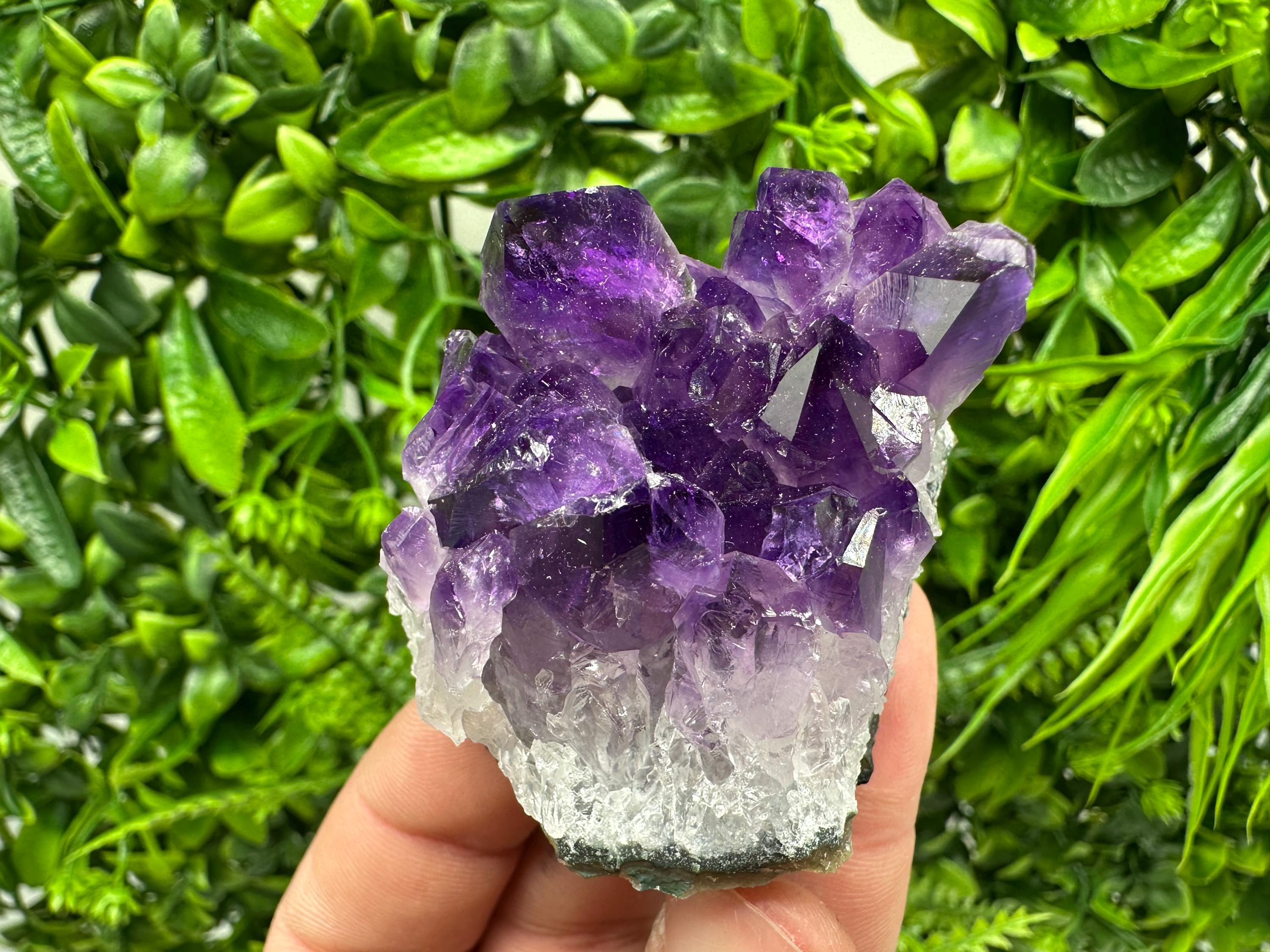Uruguay Amethyst Cluster: Purple Quartz Crystal, Home Decor