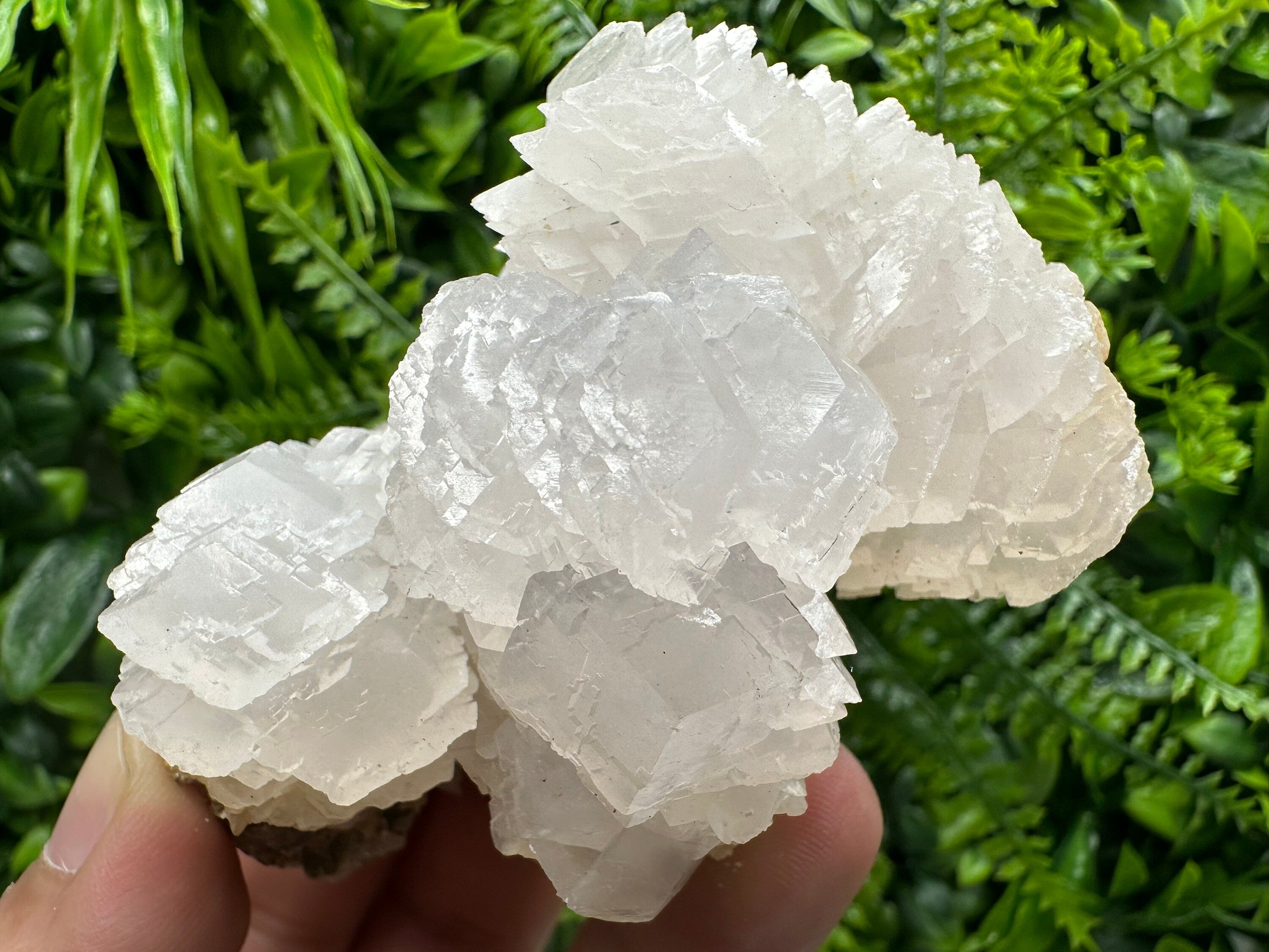 Fluorescent Mangano Calcite with Quartz, Rhodopes Bulgaria
