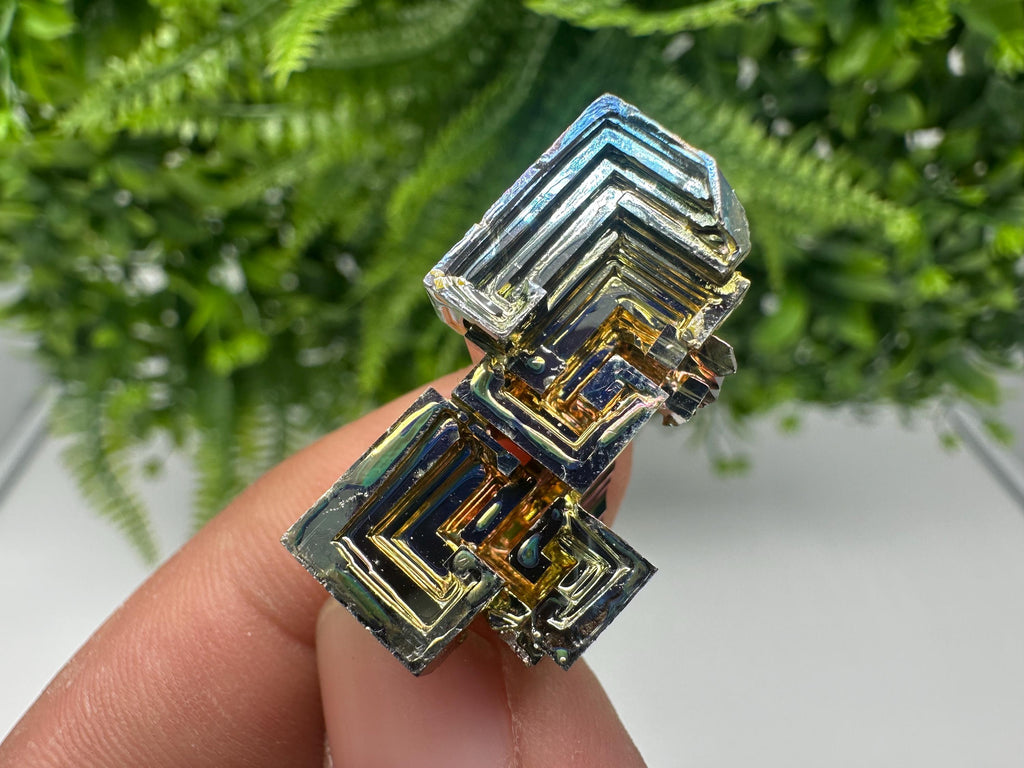 Rainbow Bismuth Crystal: Rare Gemstone Collection, Colourful Stone