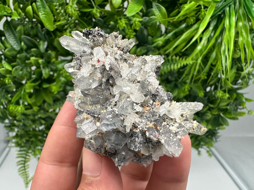 Quartz Siderite Galena Hematite Mineral Specimen, Home Decor Crystal