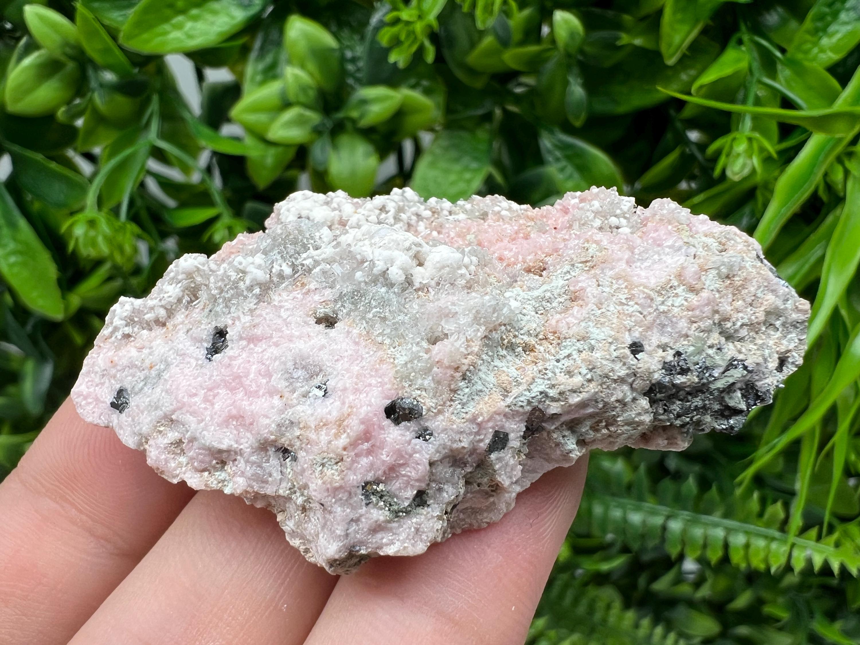RARE Rhodochrosite with Calcite, Starnica Mine, Bulgaria