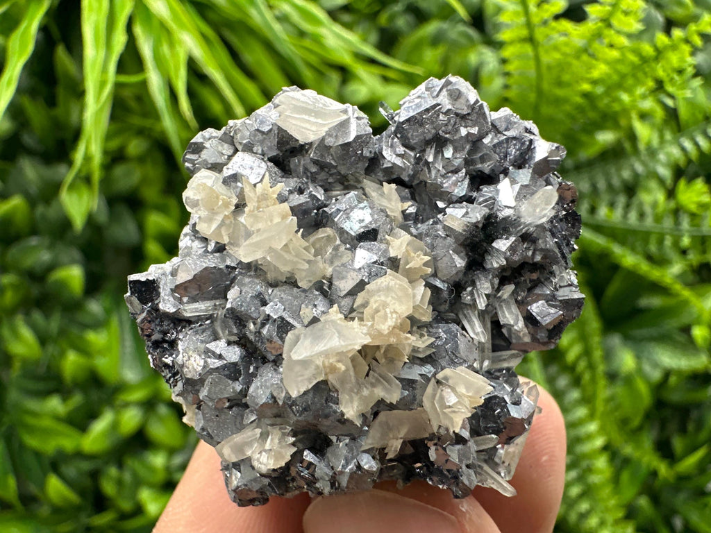 Galena Quartz Calcite Cluster, Bulgaria Mineral Specimen