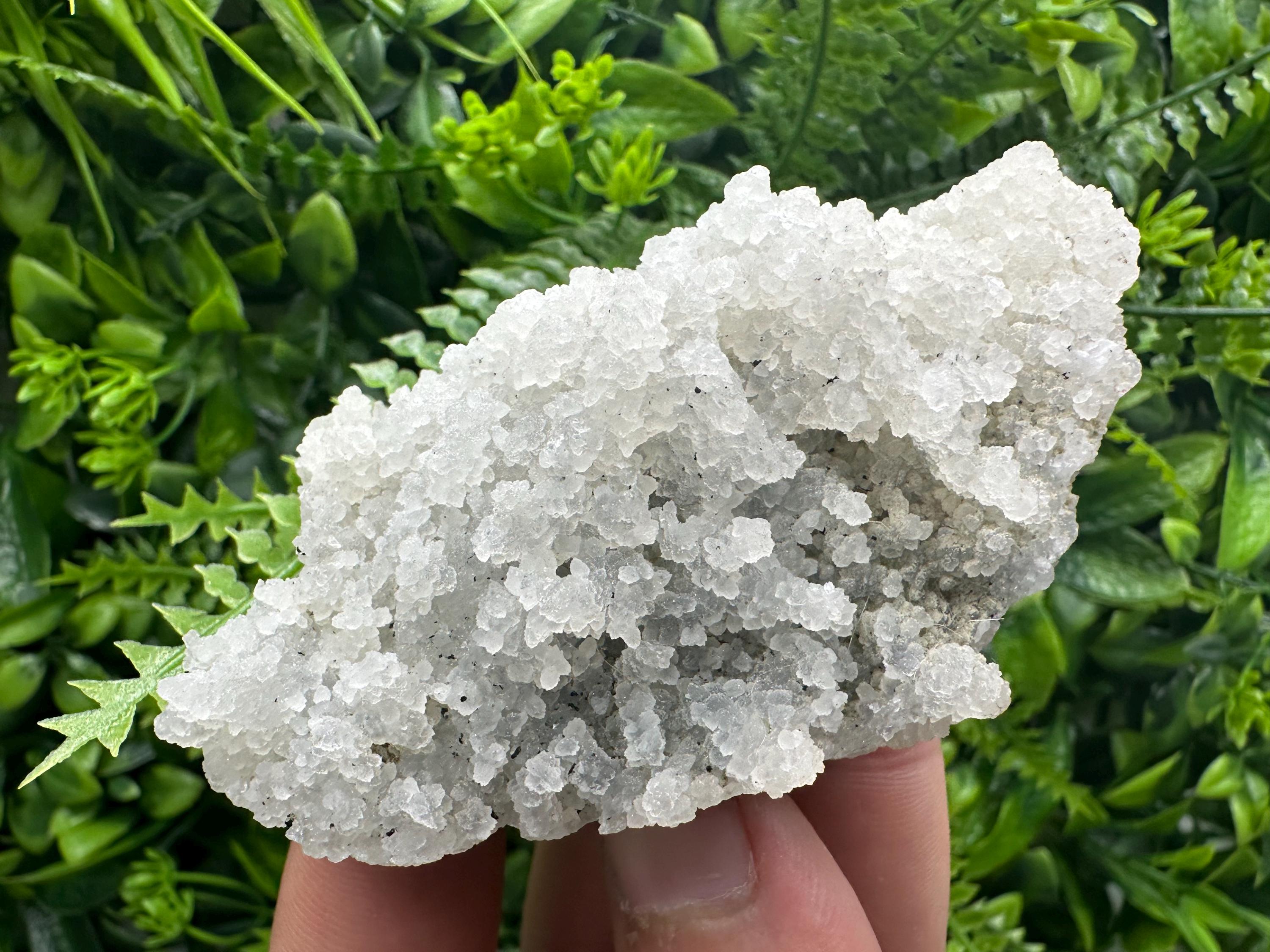 Natural Chalcedony Specimen: India Crystal Mineral, Home Decor