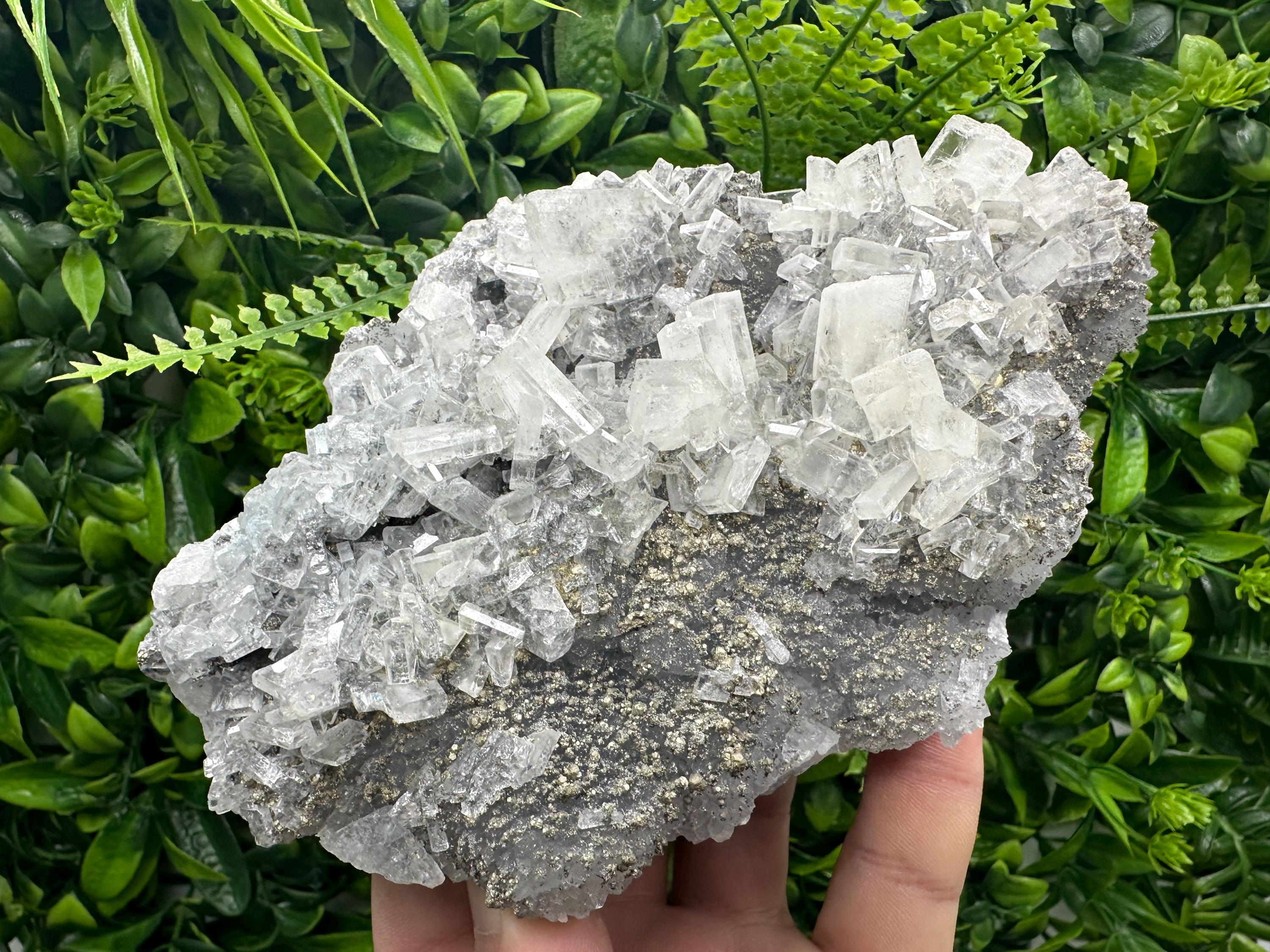 Large Barite Marcasite Cluster on Chalcedony - Androvo Mine, Bulgaria