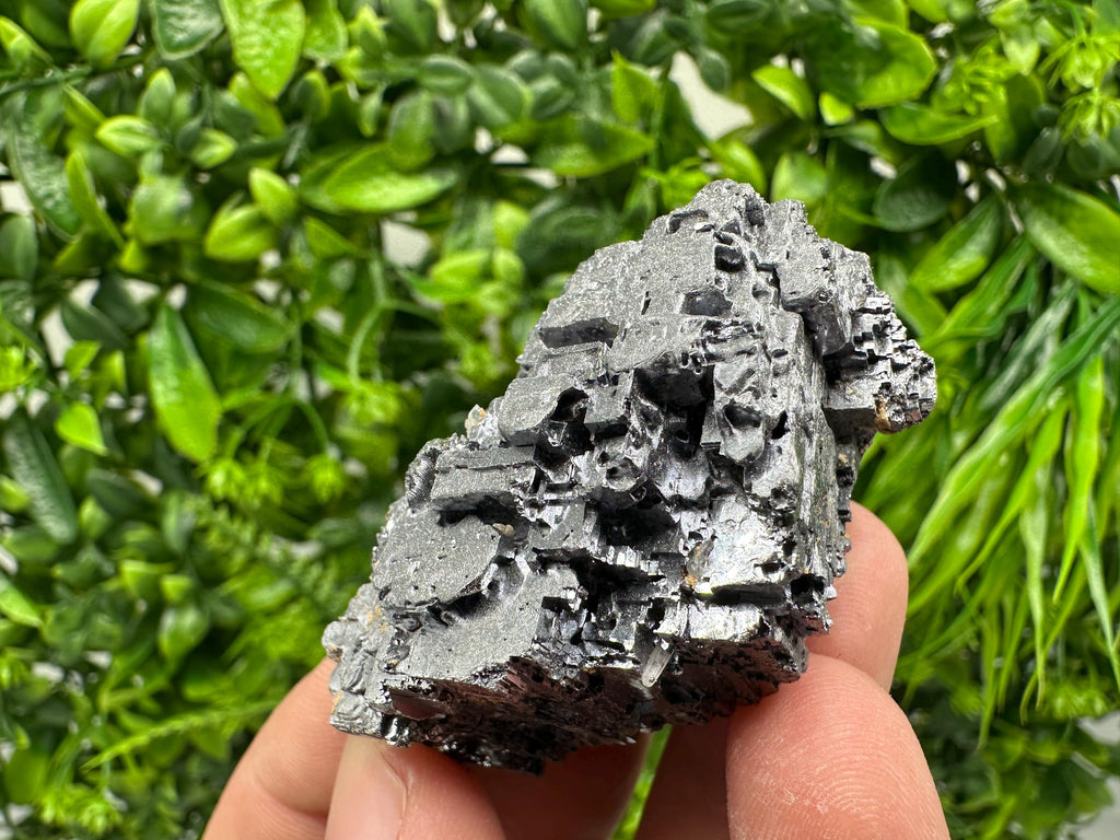 Skeletal Galena with Sphalerite and Calcite - Madan, Bulgaria