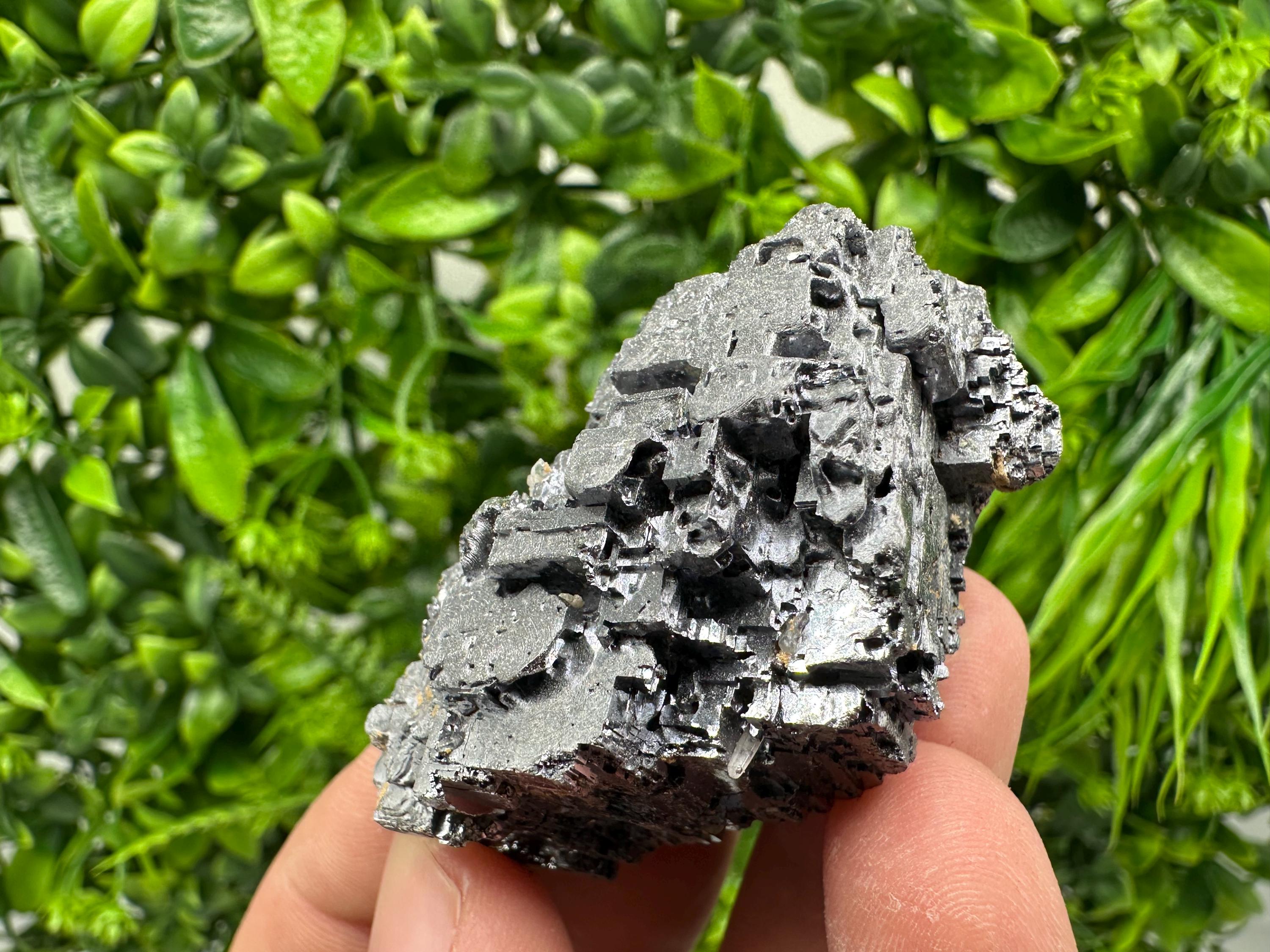 Skeletal Galena with Sphalerite and Calcite - Madan, Bulgaria