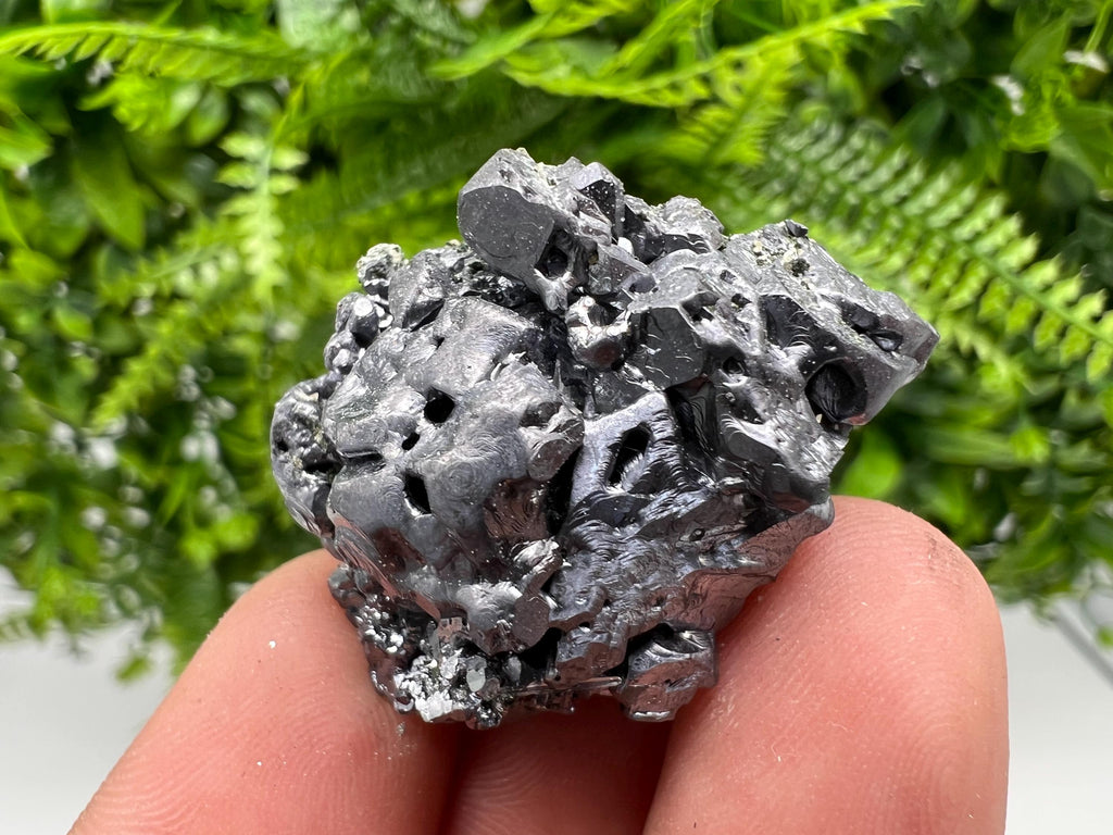 Skeletal Galena on Quartz, Borieva Mine Mineral Specimen