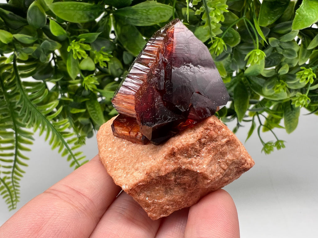 Orange-Brown Arcanite Mineral Specimen, Santa Ana Tin Mine