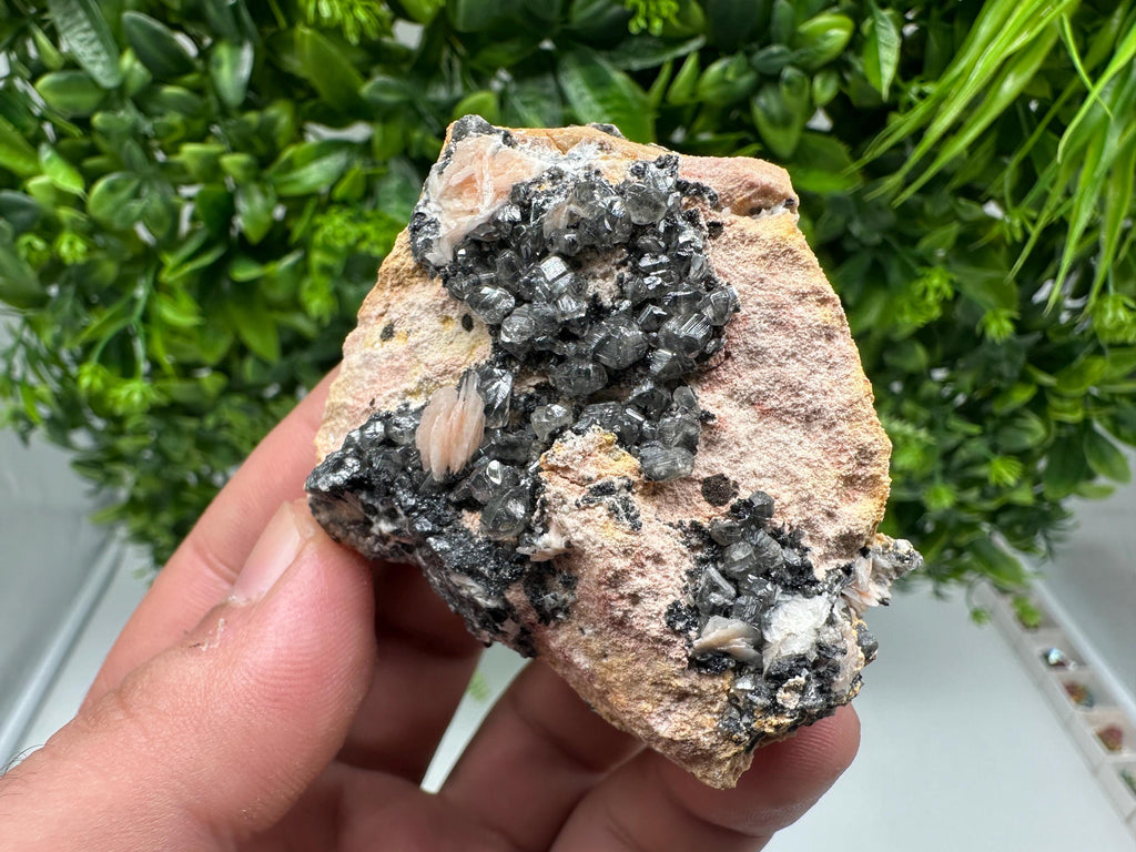 Wonderful Baryte with Cerussite on Galena from Morocco,Crystal, Mineral,Specimen,Cluster,Crystals,Barite Crystal,Cerussite Crystal,Specimen