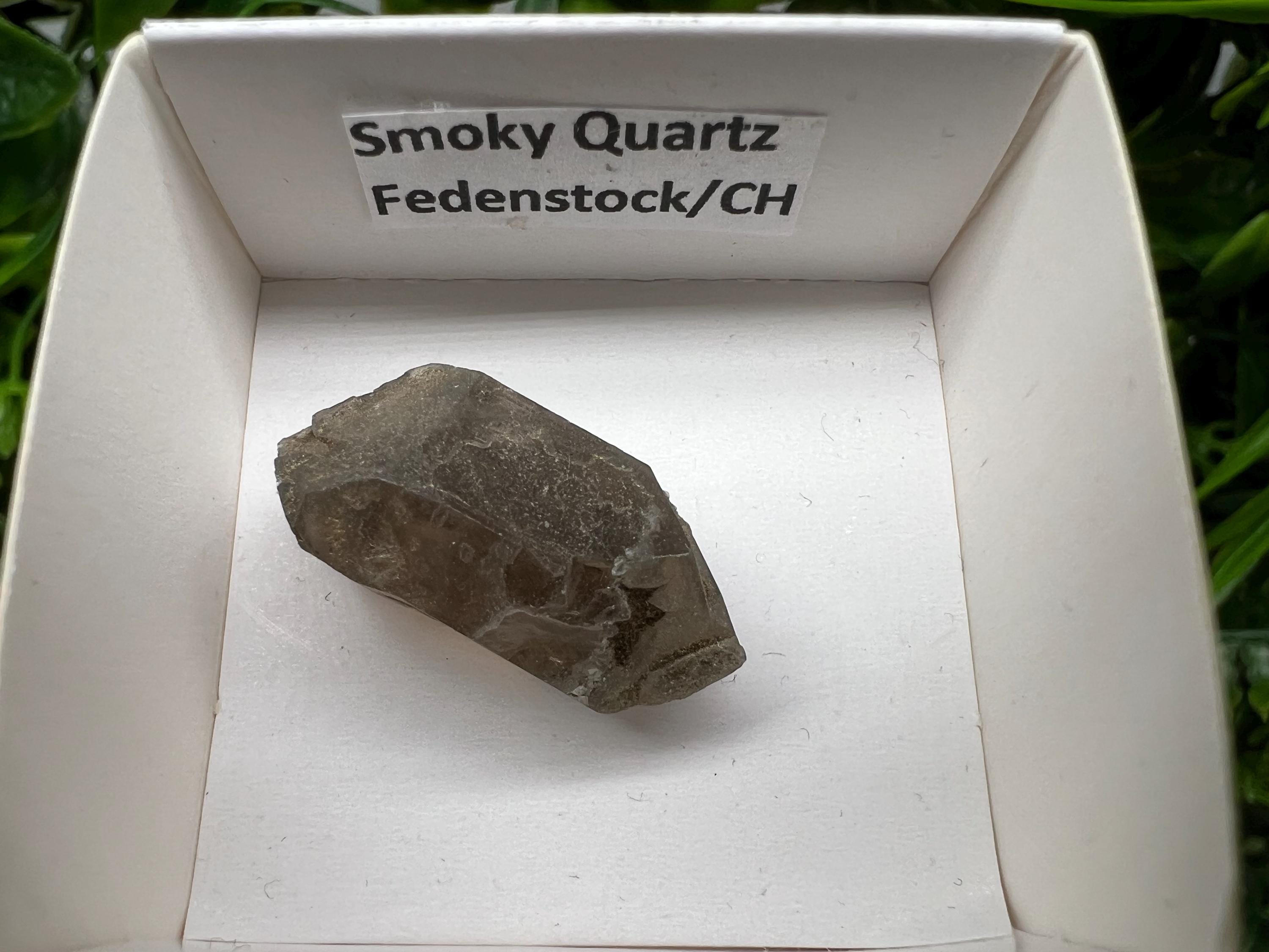 Rare Smoky Quartz Point, Fedenstock Switzerland Mineral Specimen (25MM)