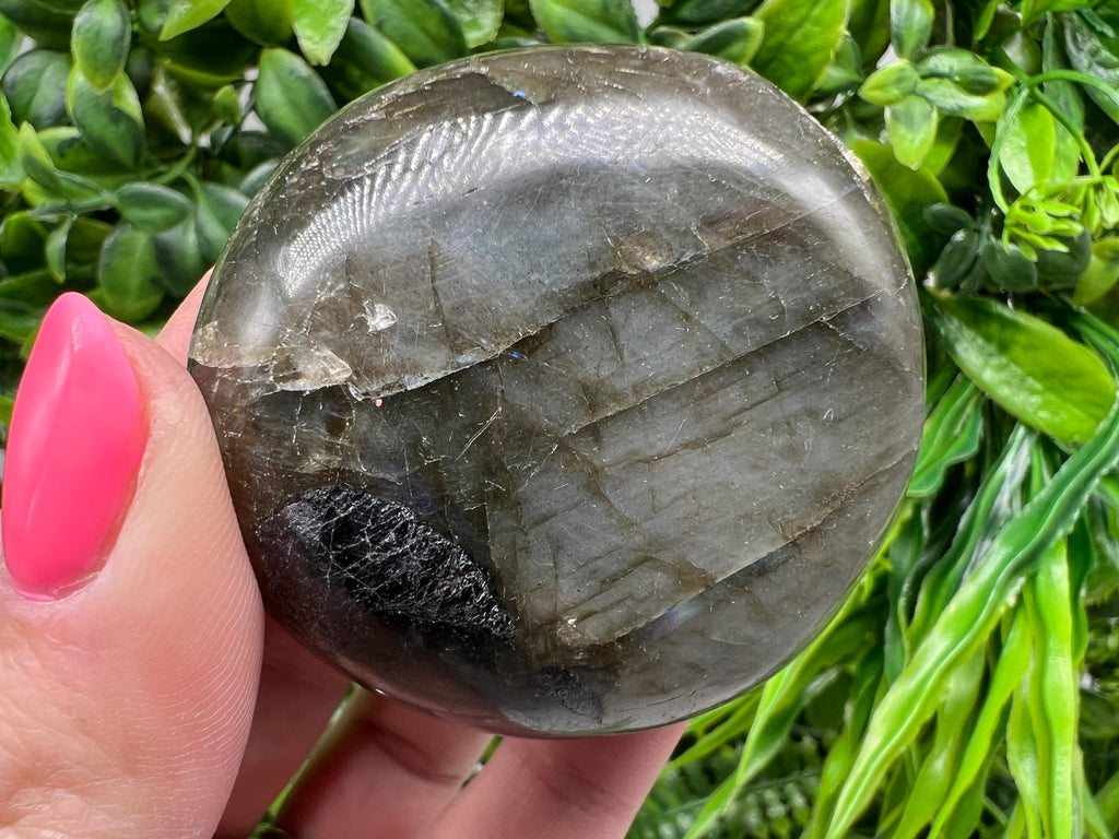 Polished Labradorite Crystal Decor Slab: Rainbow Multifire Stone