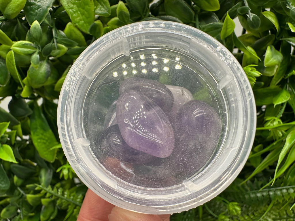 Amethyst Tumbled Stones: Healing Crystals, Zodiac Gems