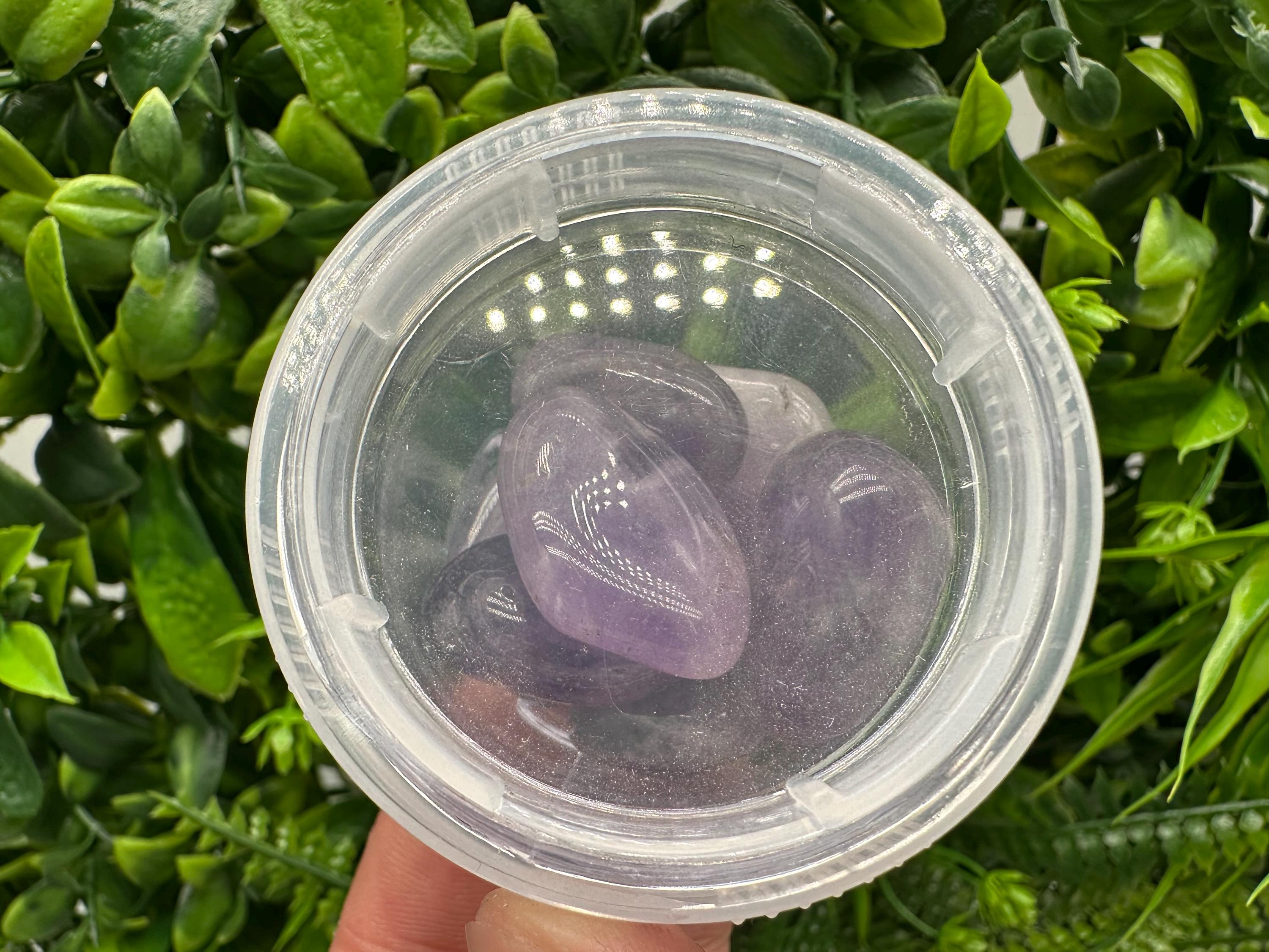 Amethyst Tumbled Stones: Healing Crystals, Zodiac Gems