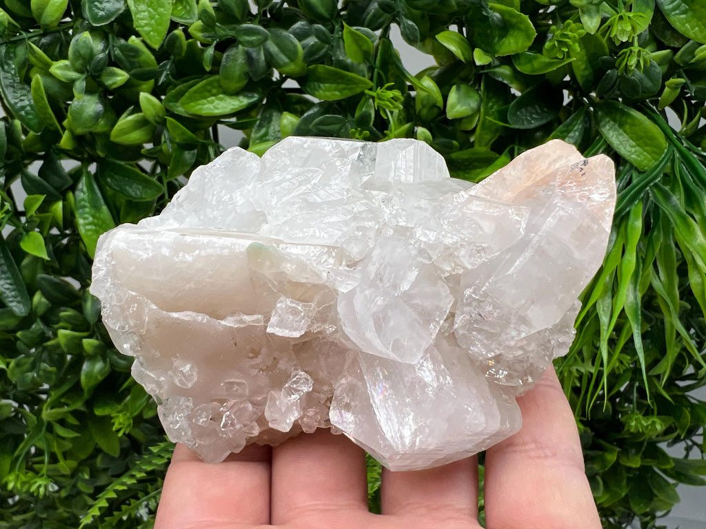 Apophyllite Stilbite on Chalcedony, India Crystal Mineral Specimen