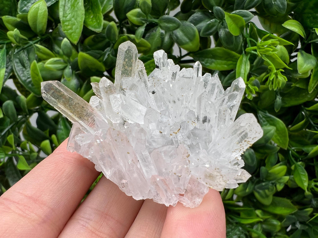 Lovely specimen Green Quartz inclusions Chlorite and Sphalerite/ Natural minerals/ Souvenir crystal gift minerals famous 9th September/Madan