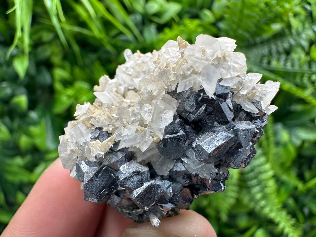 Galena Spinel with Quartz and Calcite, Borieva Mine Mineral Specimen