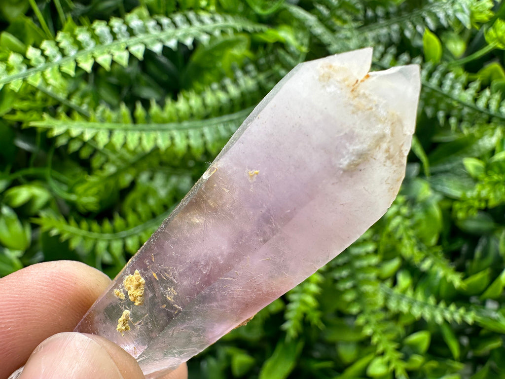 Amethyst Phantom Crystal, Cérusite Inclusions, Collectors Specimen