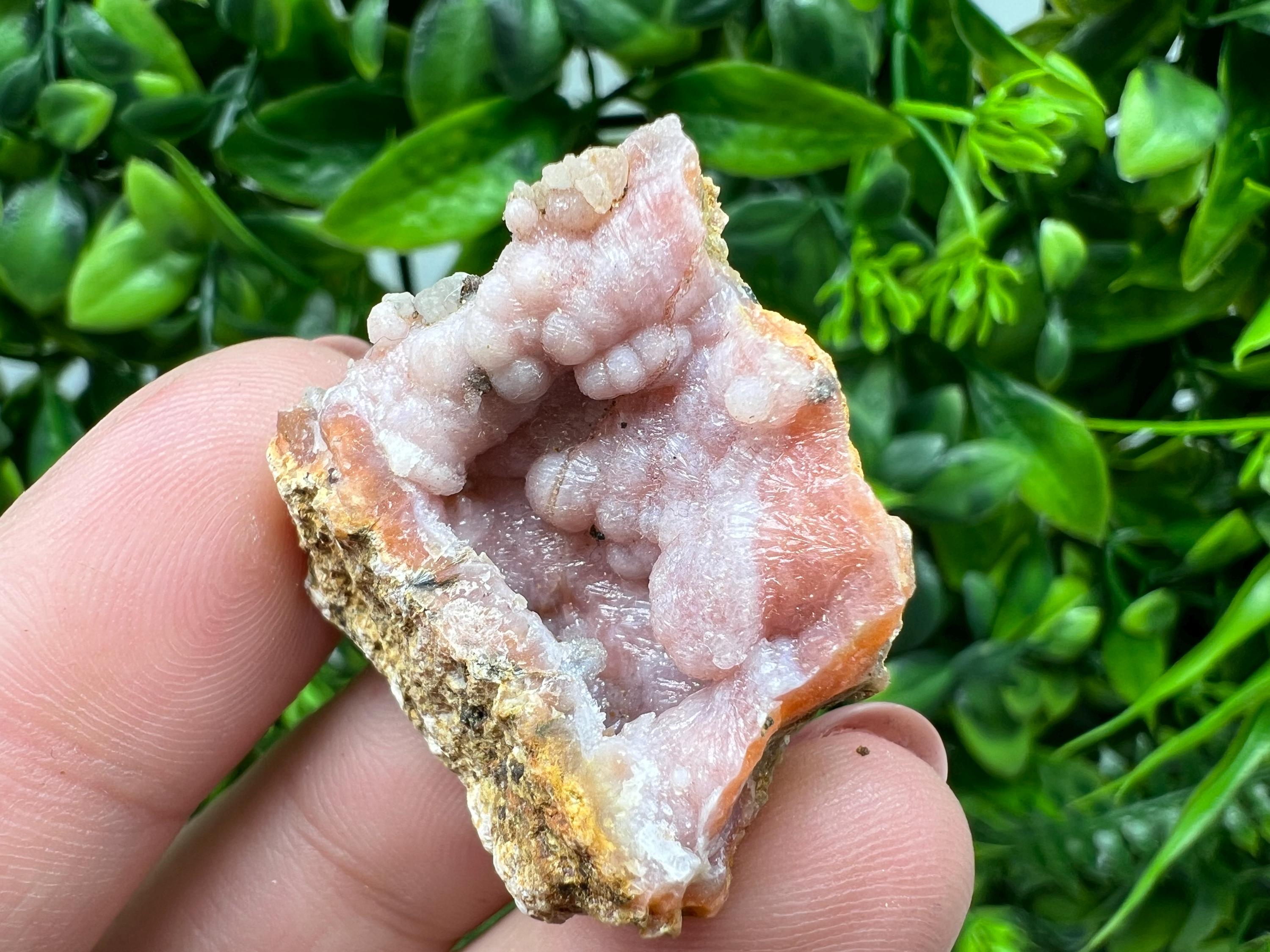 Red Chalcedony Crystal, Morocco Mineral Specimen, Rare Souvenir Gift