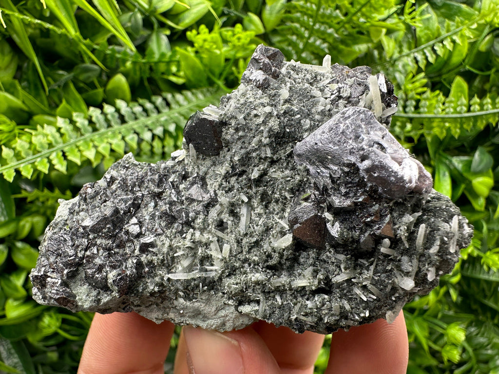 Galena Sphalerite Quartz Mineral Specimen, Borieva Mine Bulgaria