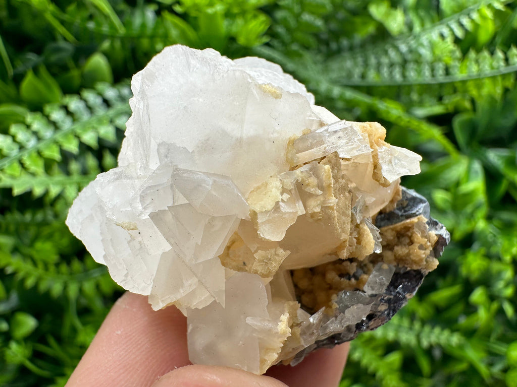 Krushev Dol Calcite on Quartz, Bulgaria Mineral Specimen