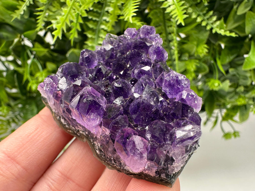 Uruguay Amethyst Crystal: Purple Quartz Home Decor, Energy Stone