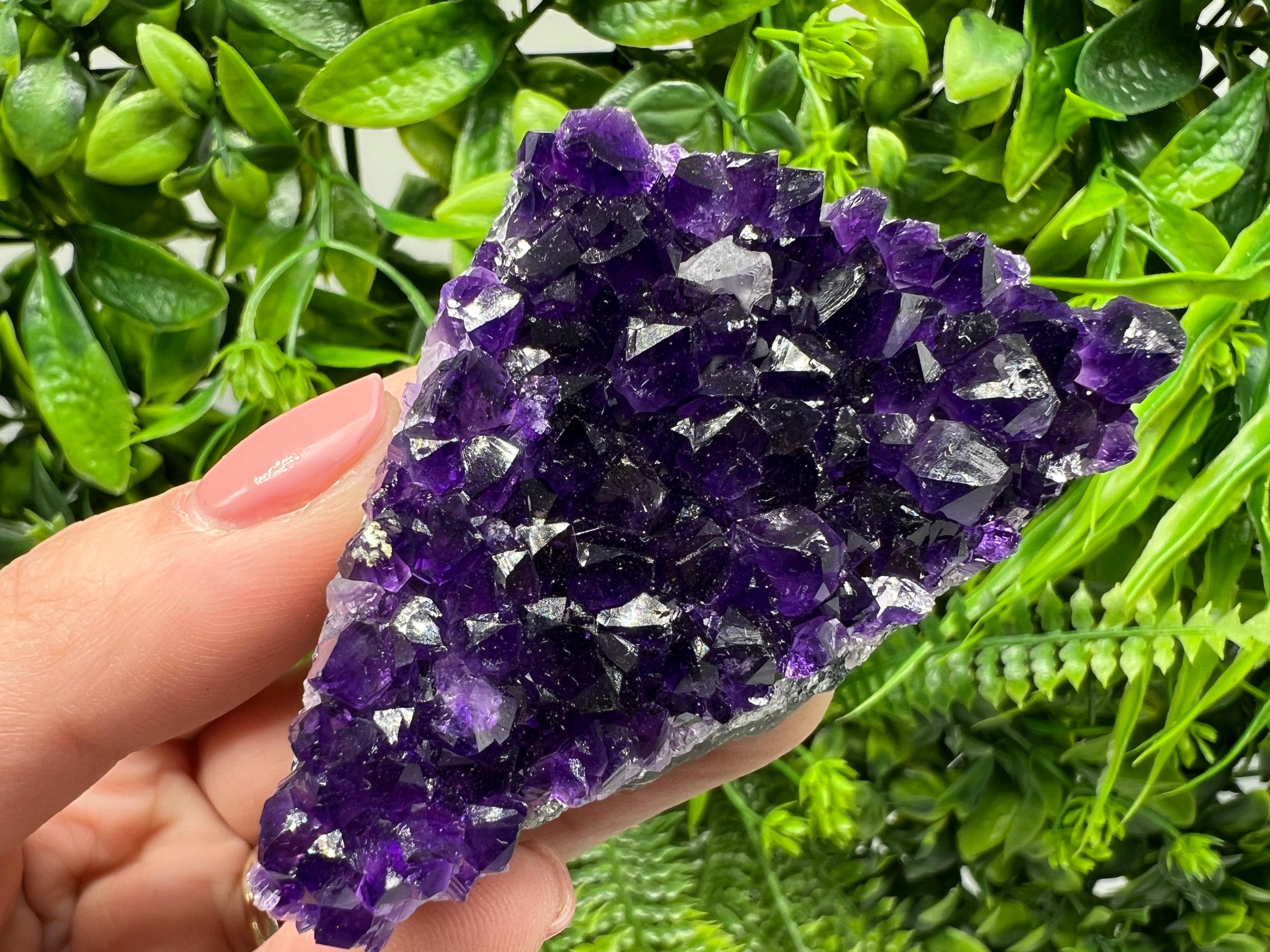Uruguay Amethyst Crystal: Purple Quartz Home Decor, Energy Stone